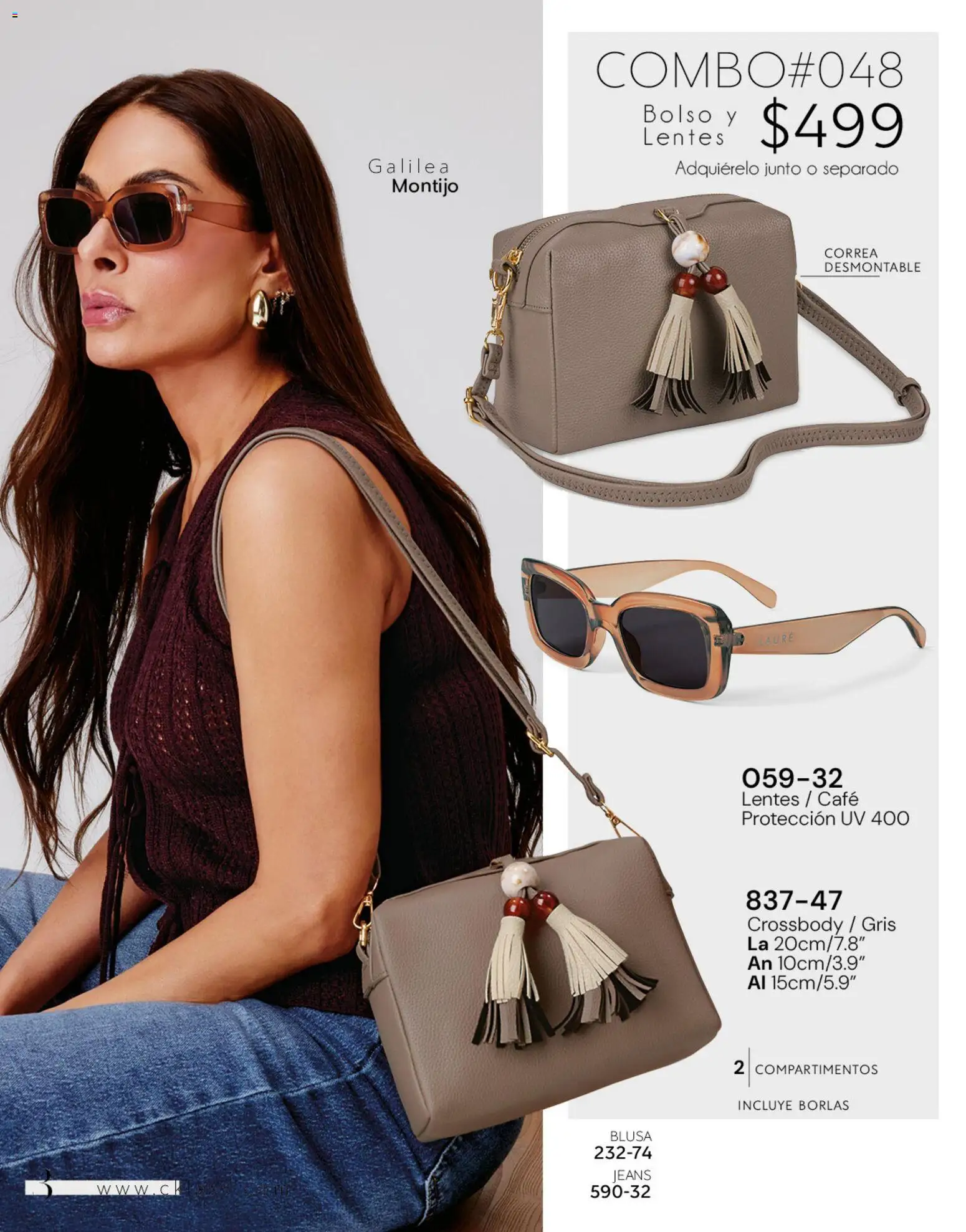 Nuevas ofertas de Cklass válidas en toda la República Mexicana desde el 02.01.2026. ¡Encuentra las mejores ofertas en Cklass catálogo Handbags! | Página: 4 | Productos: Blusa, Lentes, Bolso, Café