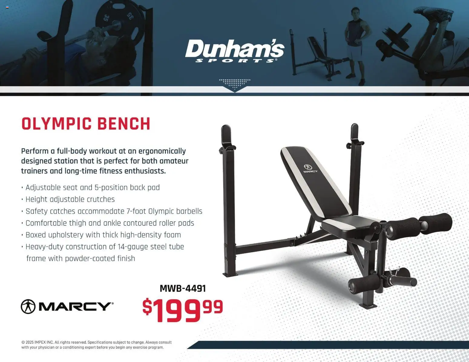 Dunham's Sports Marcy Weight Training Guide - valid from 20.11.2025 | Page: 3 | Products: Pads