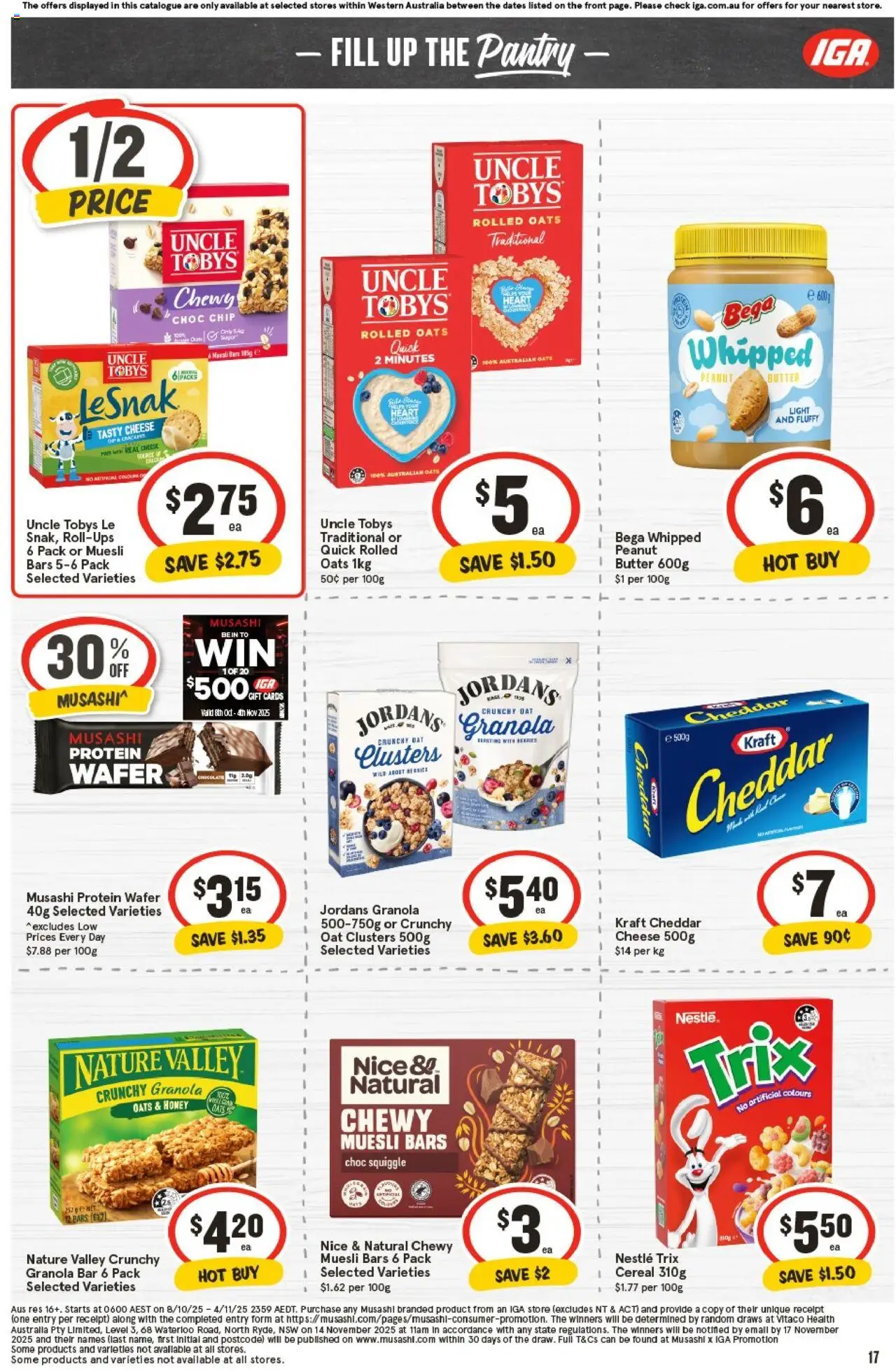 IGA catalogue - valid from 22.10.2025 | Page: 20 | Products: Light, Butter, Honey, Oats
