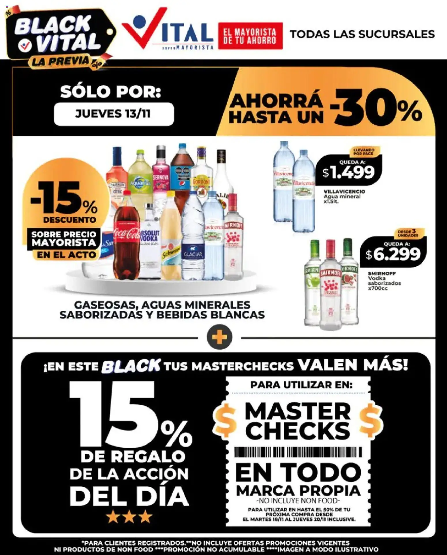 Vital - Sólo por │ válido desde el 13.11.2025 | Página: 1 | Productos: Vodka, Sobre, Agua