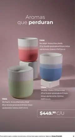 Vista previa de Home Interiors catálogo Magia de las Velas , nuevo folleto de la tienda, válido en México a partir del 31.03.2025 | Página: 19 | Productos: Pera, Vela, Caja