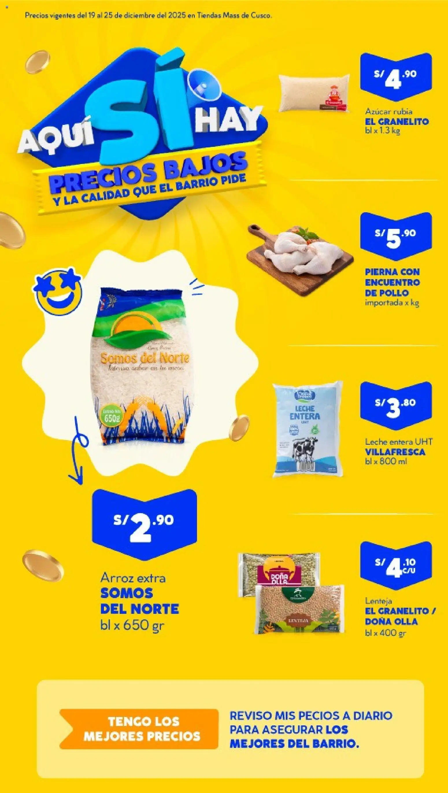 Catálogo Mass válido desde 19.12.2025 | Página: 1 | Productos: Leche, Arroz