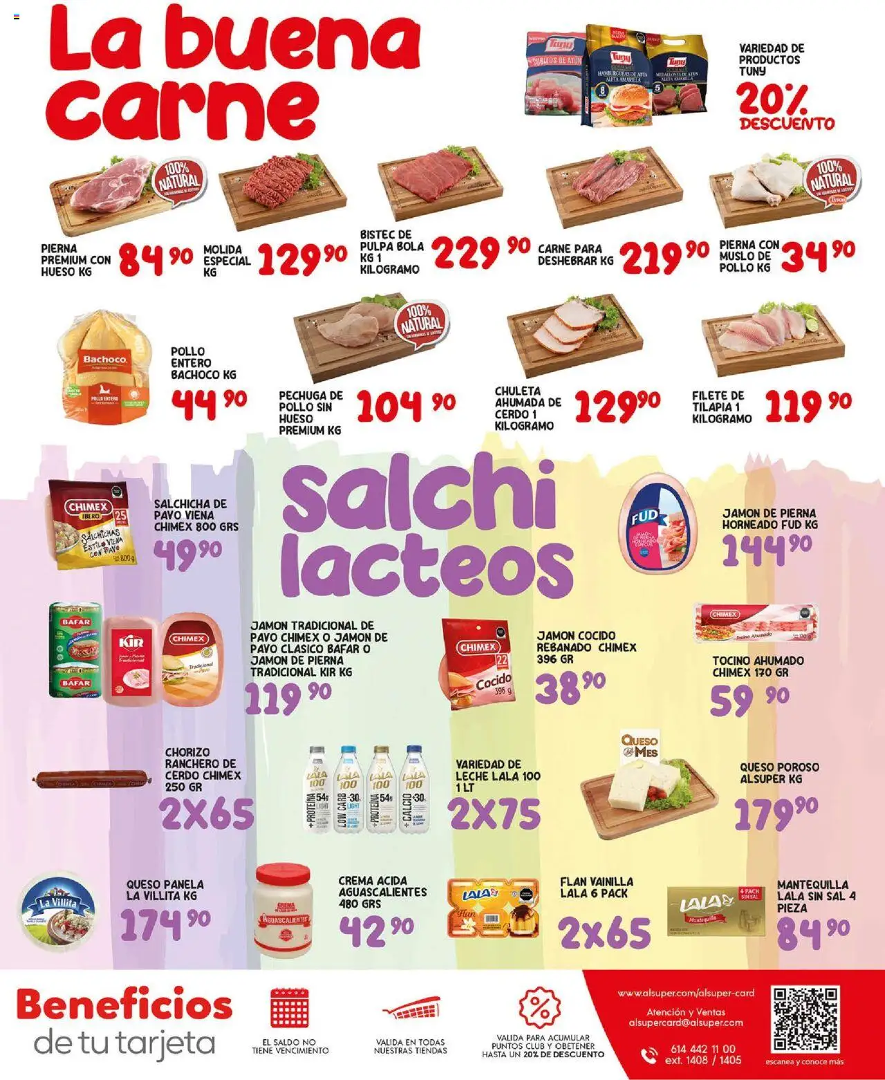 Nuevas ofertas de Alsuper válidas en toda la República Mexicana desde el 19.08.2025. ¡Encuentra las mejores ofertas en Alsuper - Folleto - Zacatecas! | Página: 7 | Productos: Sal, Atún, Crema, Leche