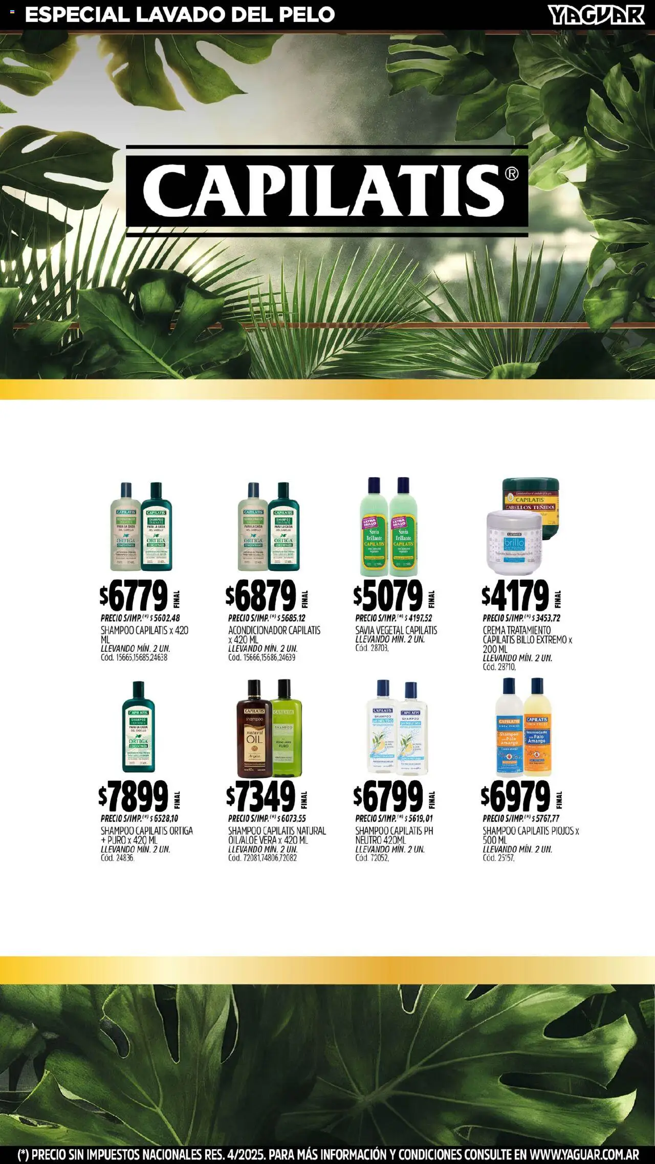 Yaguar - José C. Paz │ válido desde el 13.10.2025 | Página: 21 | Productos: Shampoo, Acondicionador, Brillo, Crema