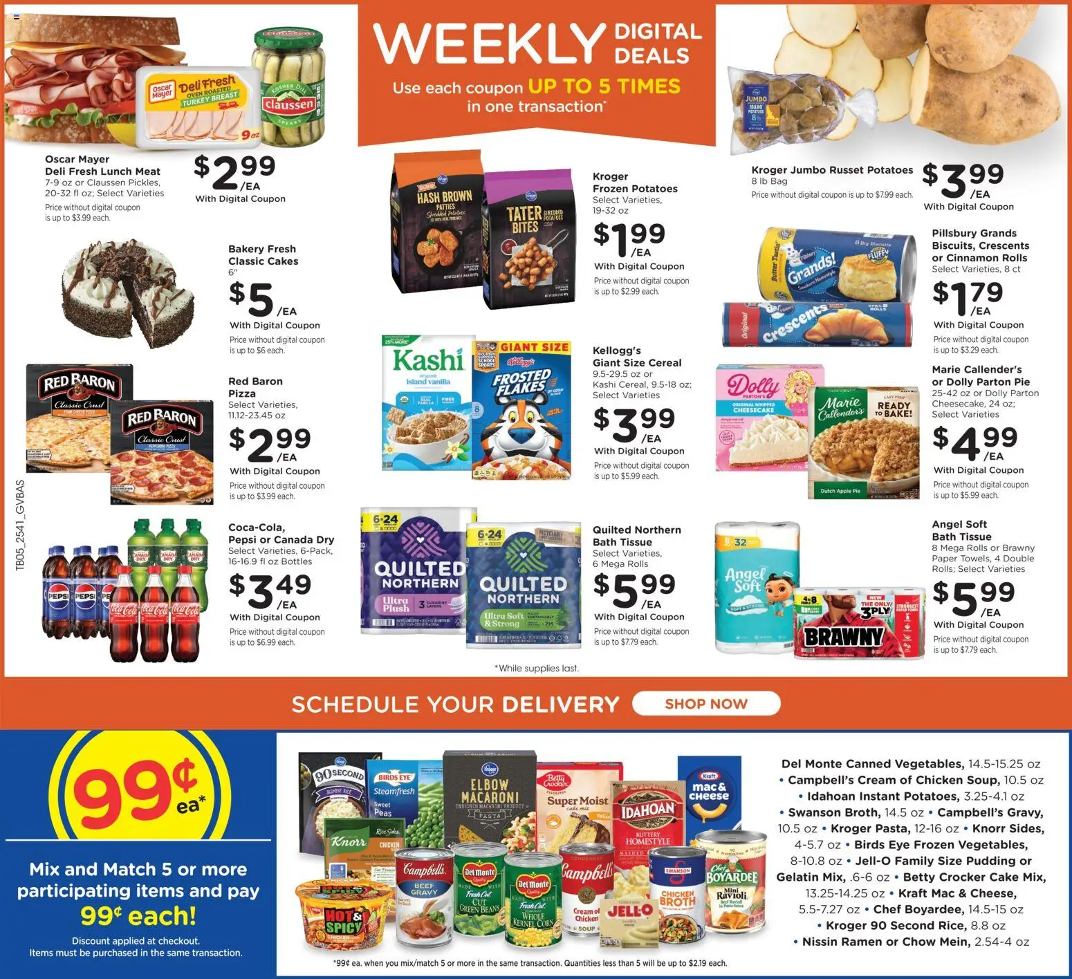 Kroger Ad - valid from 12.11.2025 | Page: 2 | Products: Corn, Potatoes, Apple Pie, Oven
