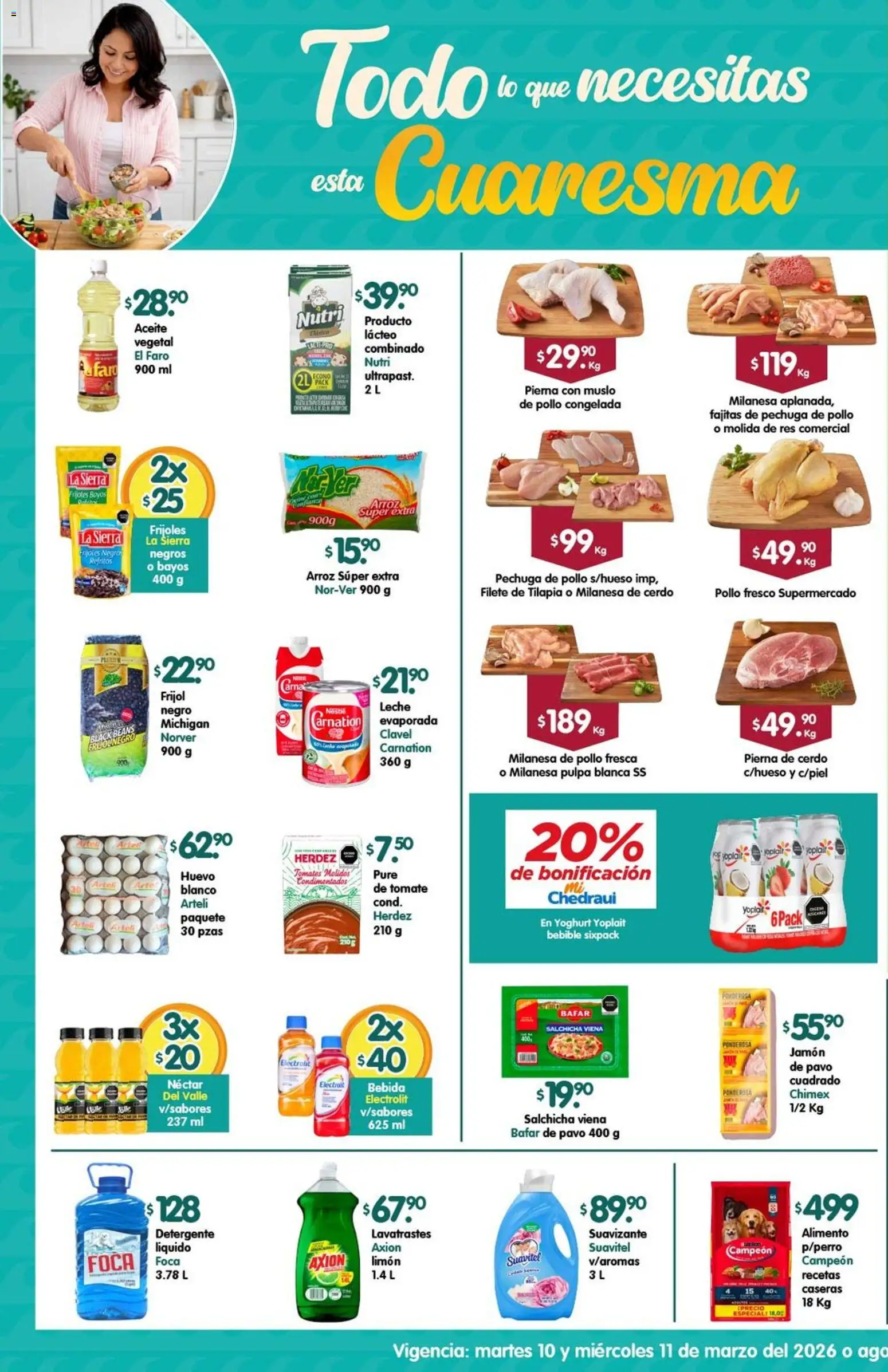 Nuevas ofertas de Arteli válidas en toda la República Mexicana desde el 24.03.2026. ¡Encuentra las mejores ofertas en Arteli folleto Express! | Página: 1 | Productos: Detergente, Milanesa, Limón, Res