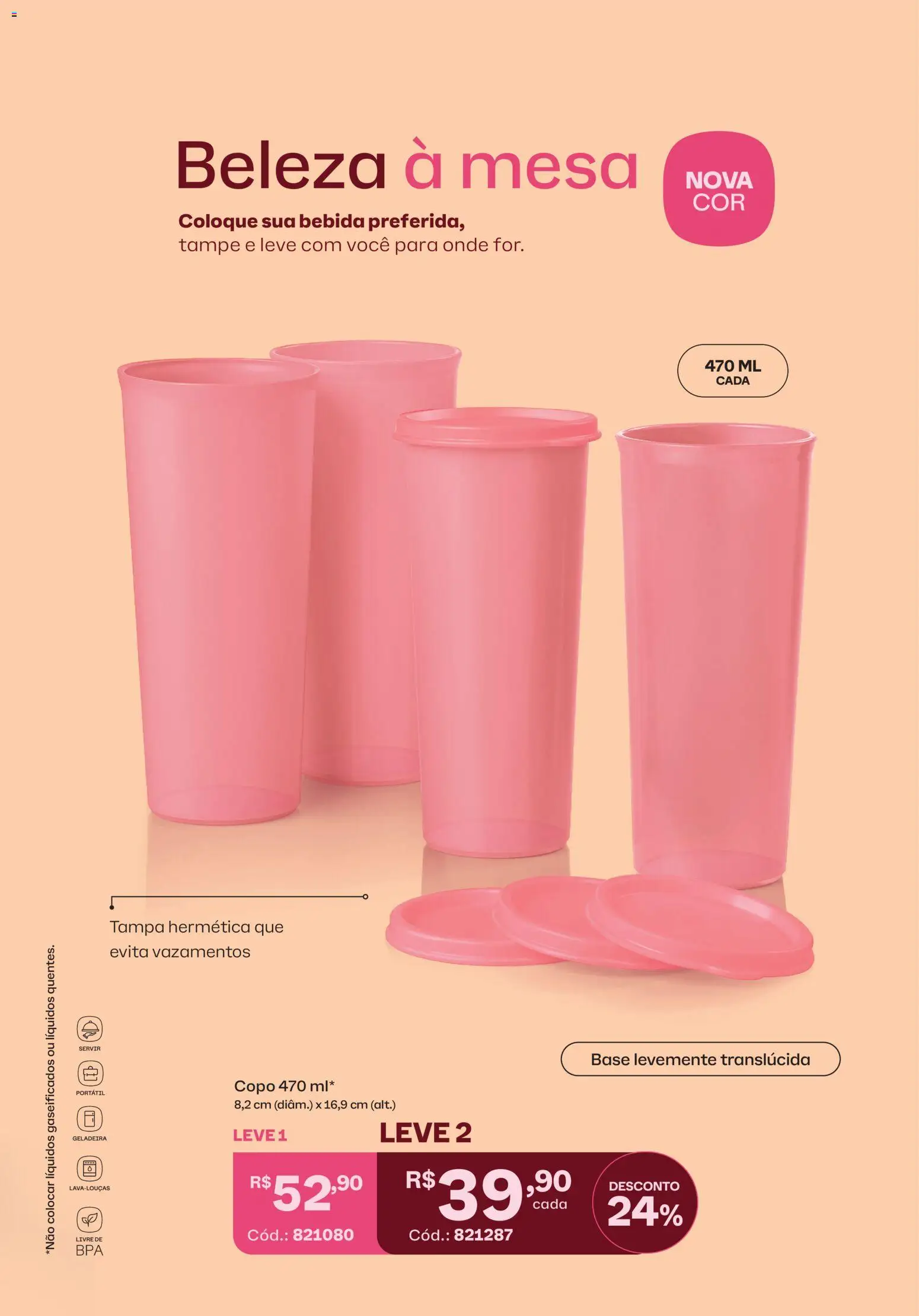 Tupperware Folheto - válido de 01.02.2026 | Página: 39 | Produtos: Geladeira, Mesa, Base, Bebida