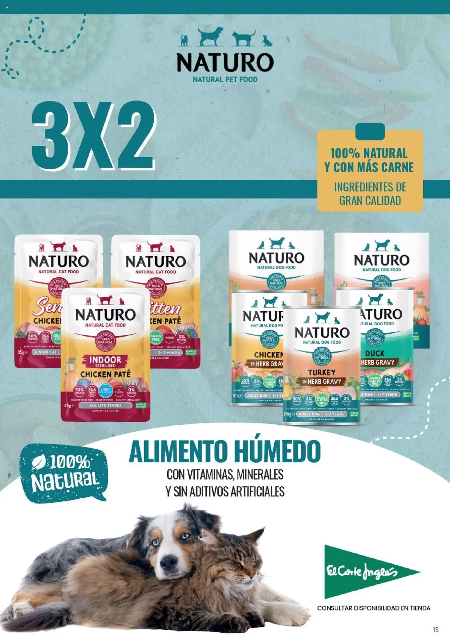 Nuevas ofertas de El Corte Inglés válidas en toda la República Mexicana desde el 01.11.2025. ¡Encuentra las mejores ofertas en El Corte Inglés catálogo Mascota Noviembre ! | Página: 15 | Productos: Paté