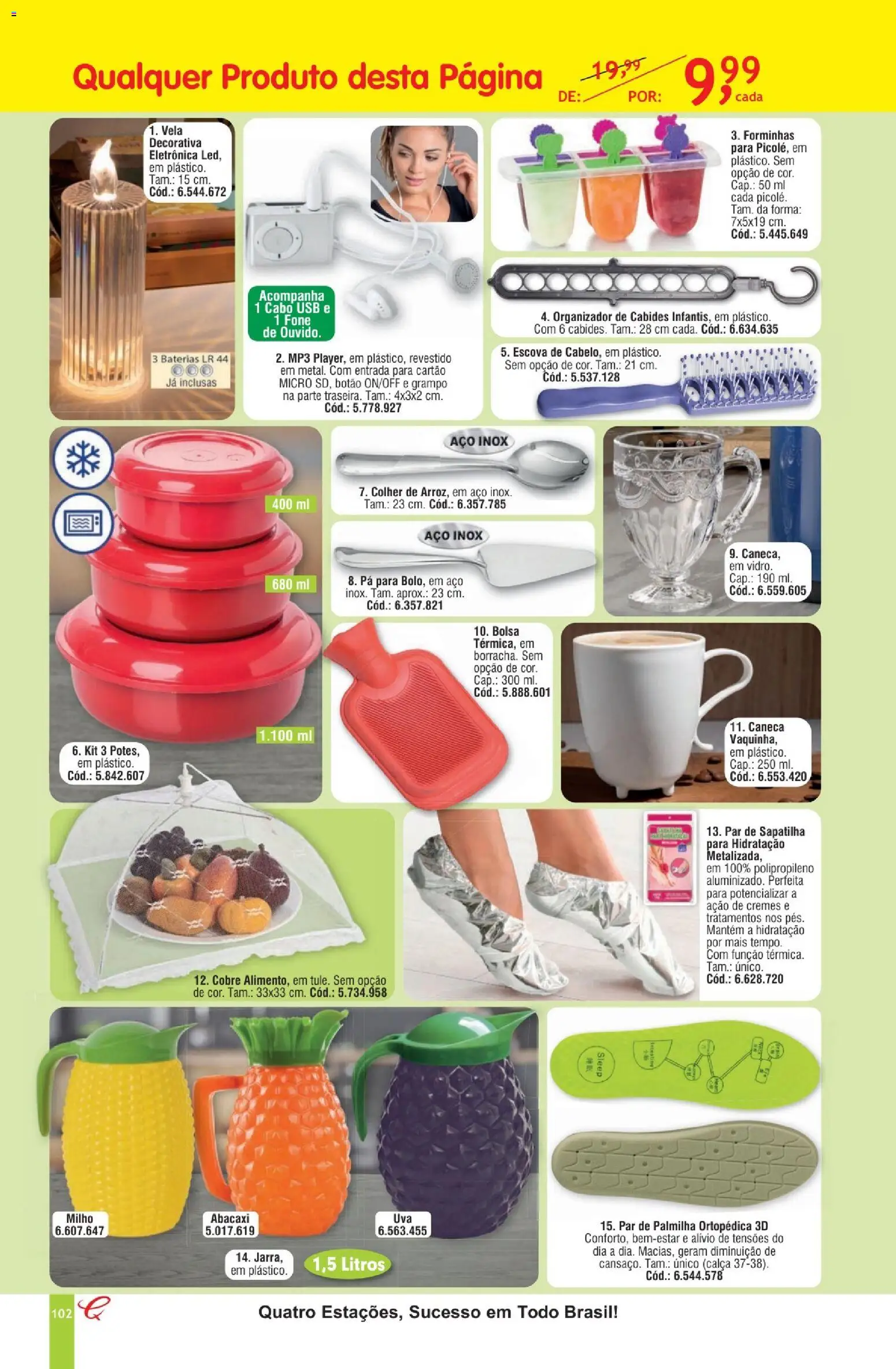 Quatro Estações Folheto - válido de 01.02.2026 | Página: 98 | Produtos: Grampo, Caneca, Pá, Palmilha