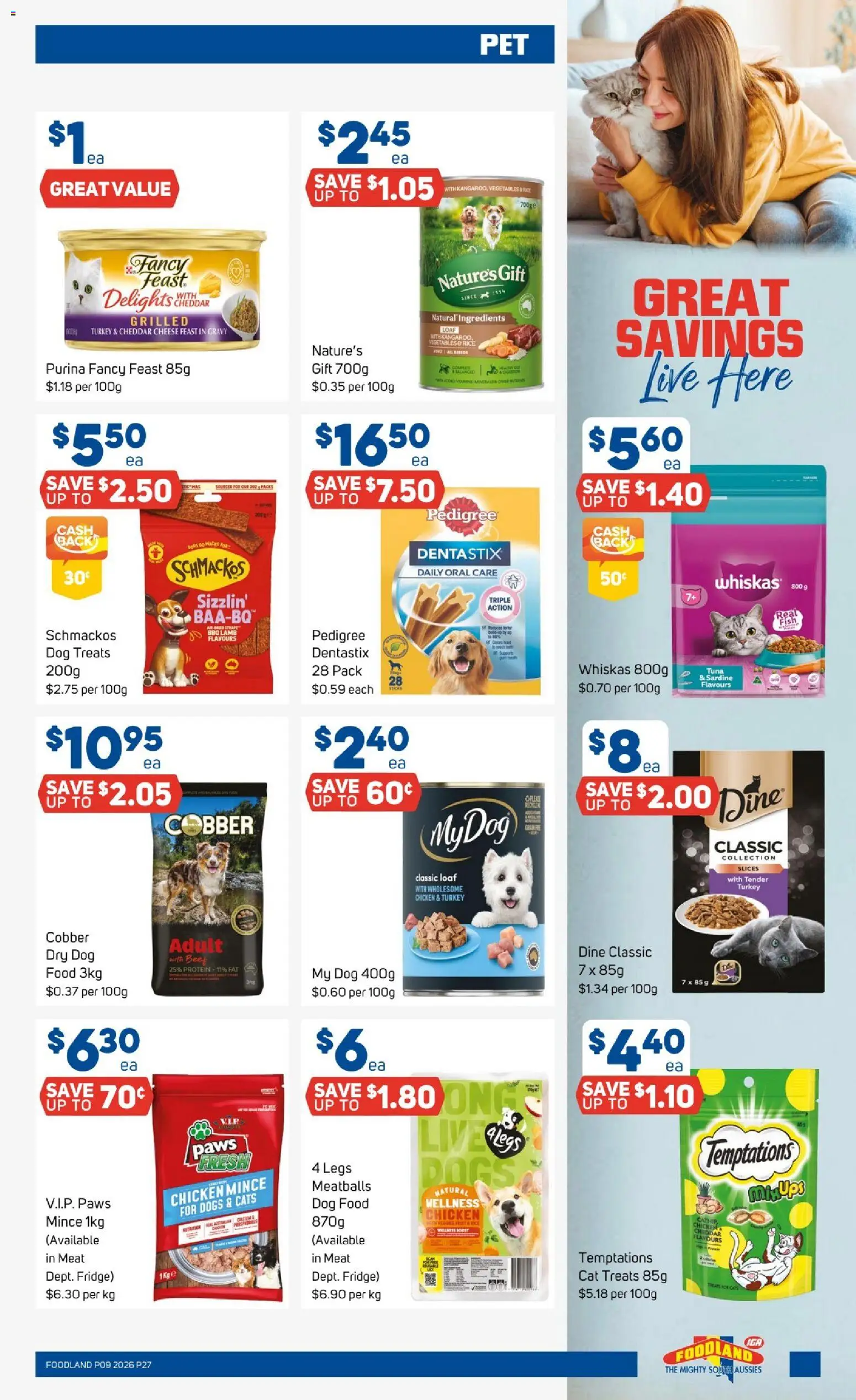 Foodland catalogue - valid from 25.02.2026 | Page: 27 | Products: Lamb, Fish, Dog food, UPS