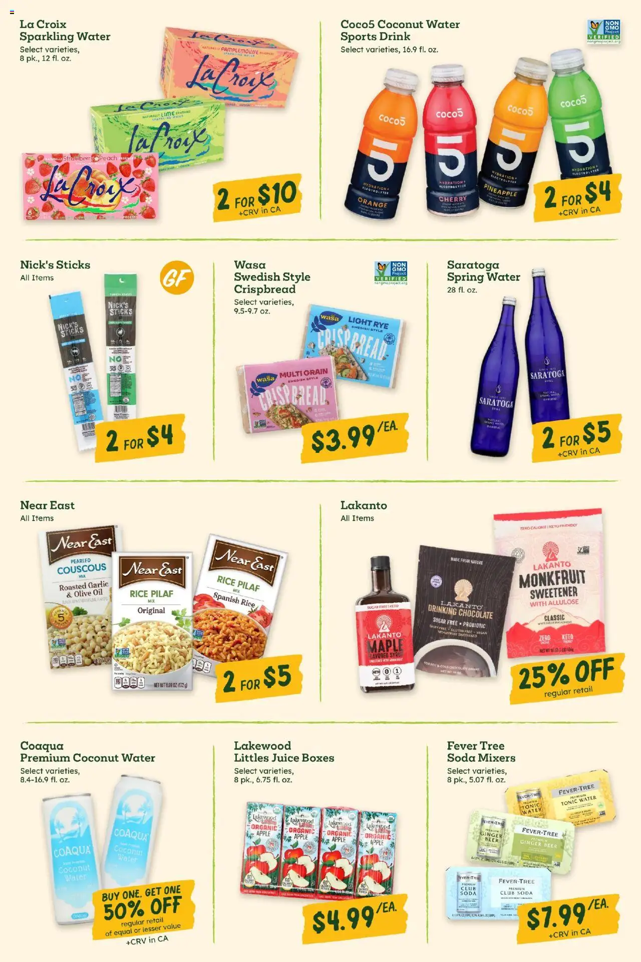 Sprouts Monthly Ad - valid from 31.07.2025 | Page: 19 | Products: Ginger, Water, Peach, Hat