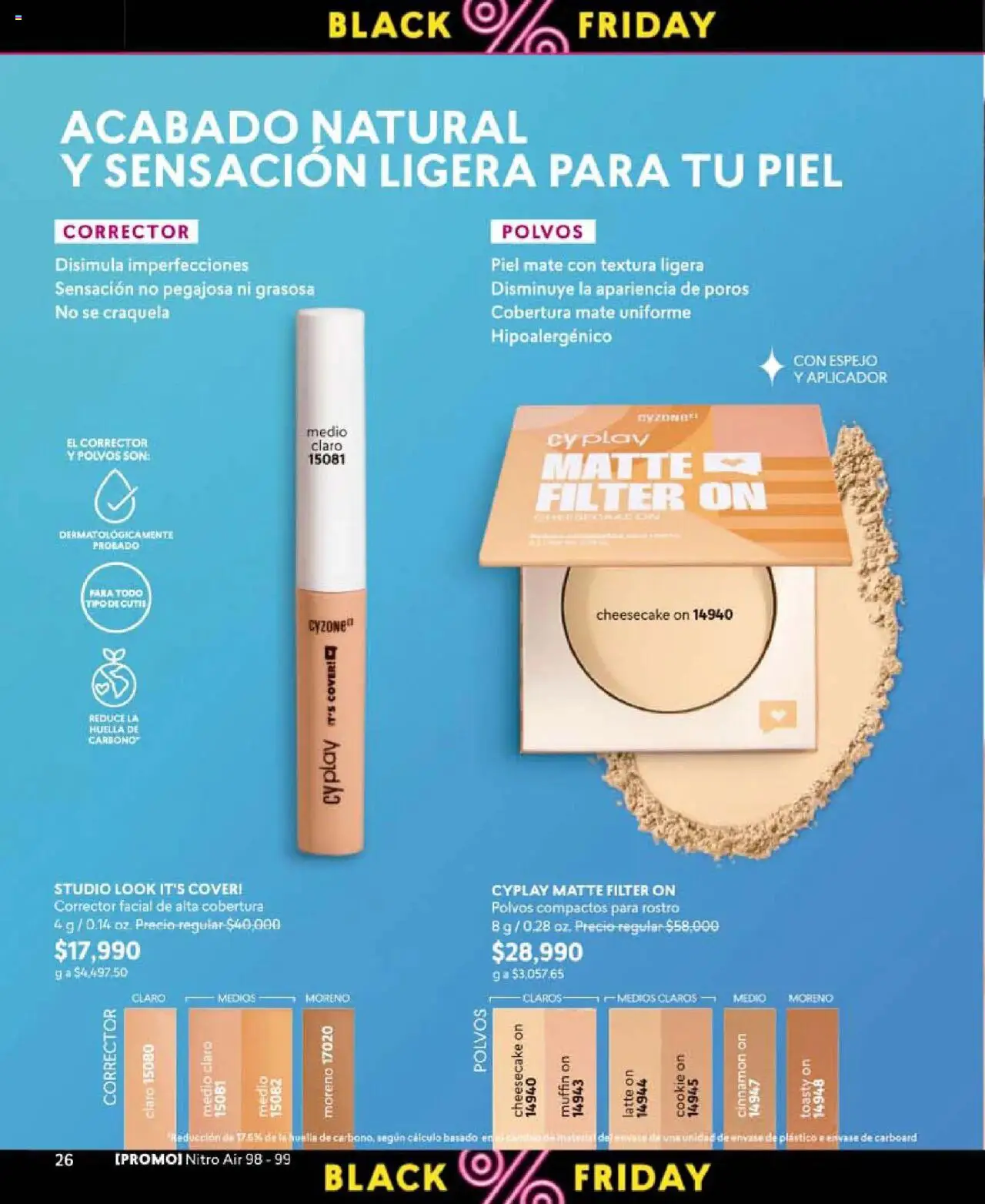 CyZone revista - valida desde el 24.09.2025 | Página: 28 | Productos: Espejo, Corrector