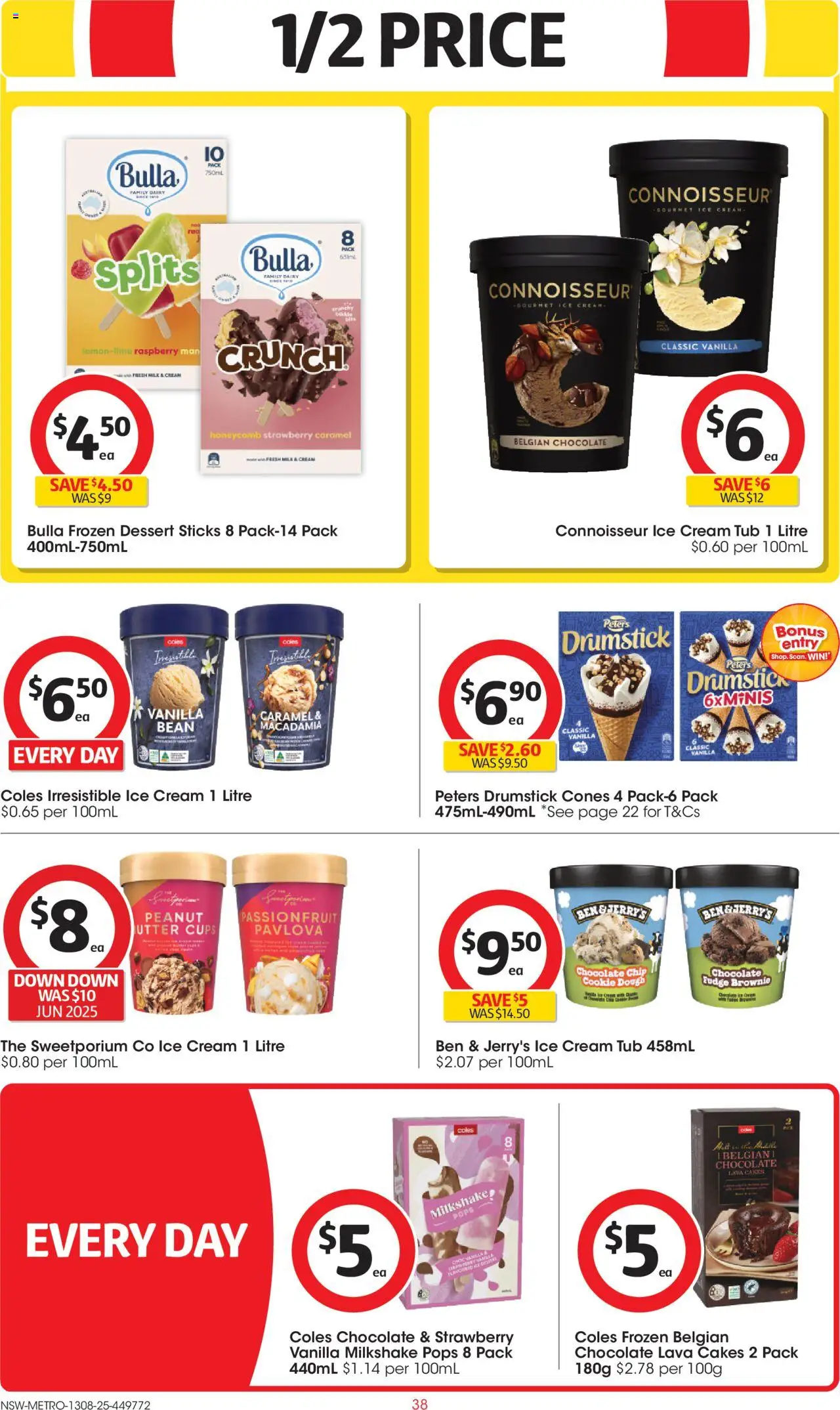 Coles catalogue - valid from 13.08.2025 | Page: 38 | Products: Milk, Dairy, Passionfruit, Pavlova