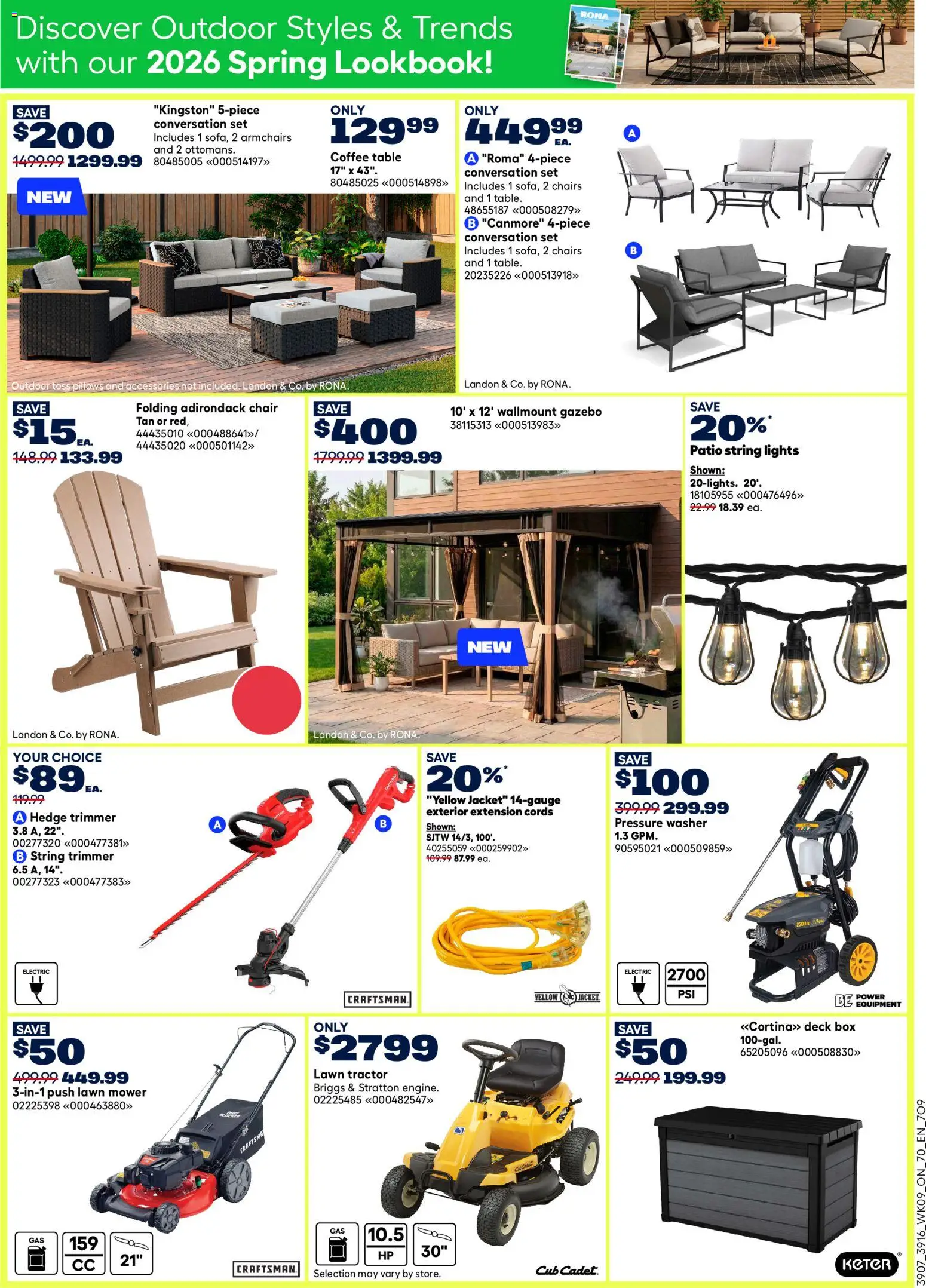 Rona flyer valid from 26.03.2026 | Page: 5 | Products: Coffee table, Box, Jacket, Coffee