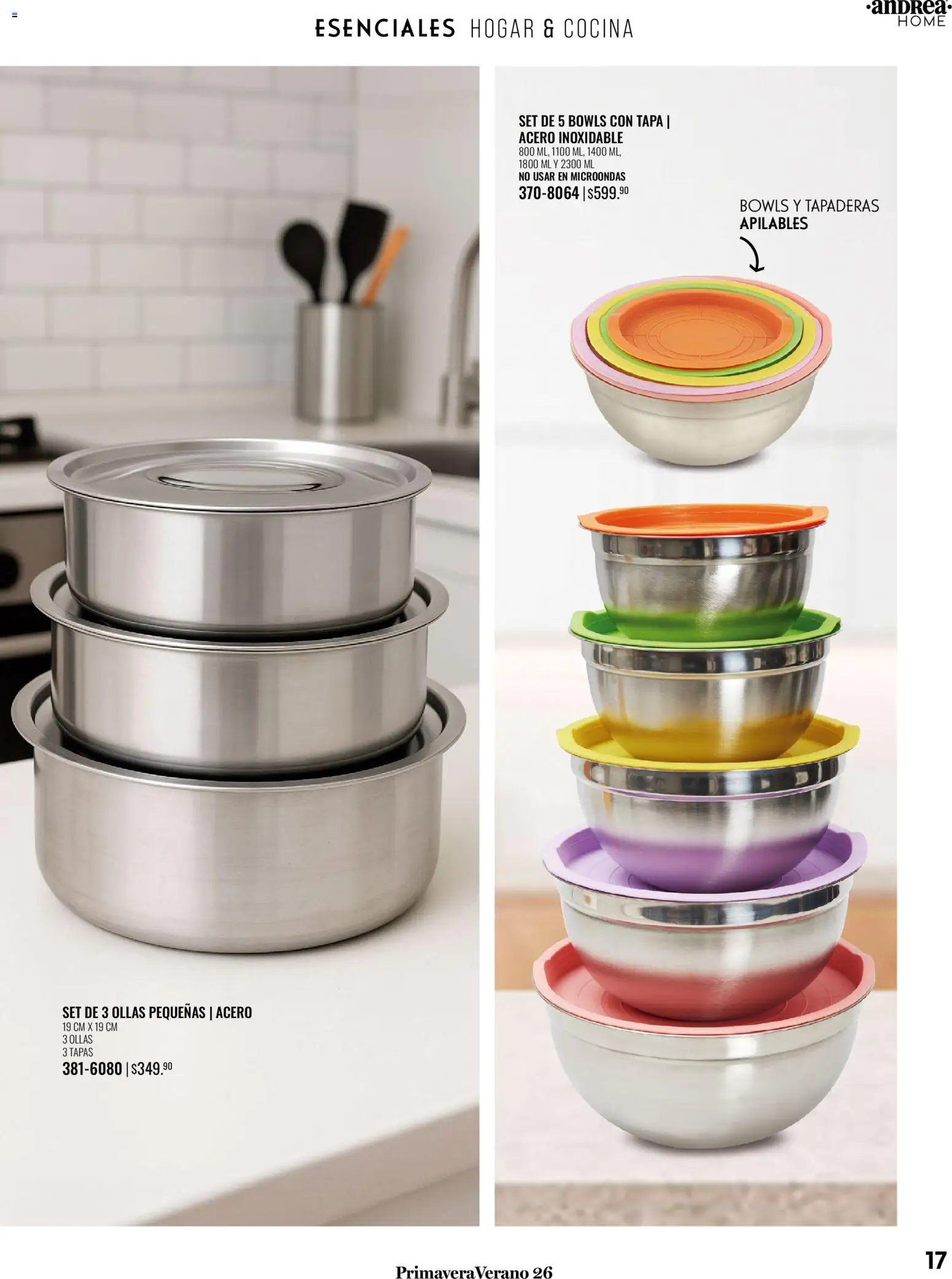 Nuevas ofertas de Andrea válidas en toda la República Mexicana desde el 25.01.2026. ¡Encuentra las mejores ofertas en Andrea catálogo Tu hogar esta primavera! | Página: 17