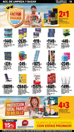 Vista previa Yaguar - Oferta Semanal Santa Fé válido desde el 19.01.2026 | Página: 12 | Productos: Vela, Reposera, Pilas, Esponja