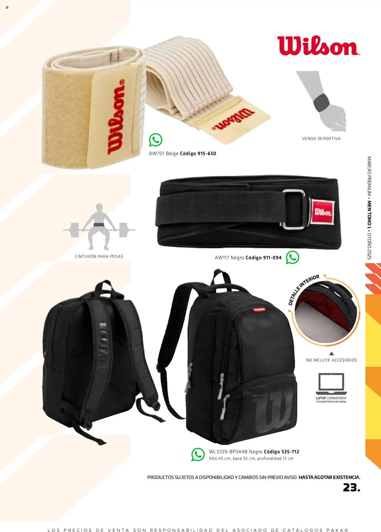 Nuevas ofertas de SC Pakar válidas en toda la República Mexicana desde el 29.08.2025. ¡Encuentra las mejores ofertas en SC Pakar - Catálogo Otoño Men Tomo 1! | Página: 23 | Productos: Pesas, Cinturón