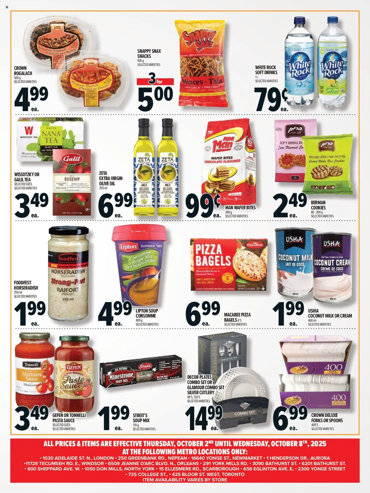 Metro flyer valid from 02.10.2025 | Page: 3 | Products: Pasta, Cheese, Pizza, Chicken