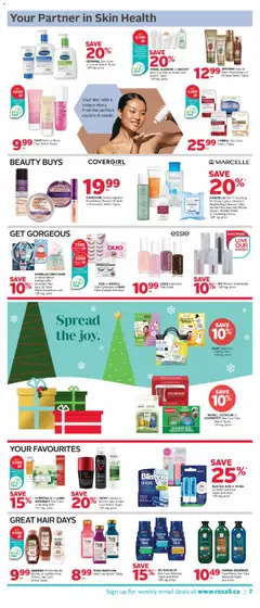 Preview of Rexall weekly flyer / circulaire from shop Rexall valid from 14.11.2025 | Page: 14 | Products: Cream, Concealer, Powder, Micellar water