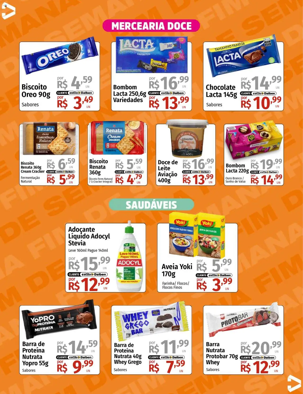 Supermercado Dalben Folheto - válido de 15.08.2025 | Página: 6 | Produtos: Biscoito, Leite, Cream cracker, Bombom