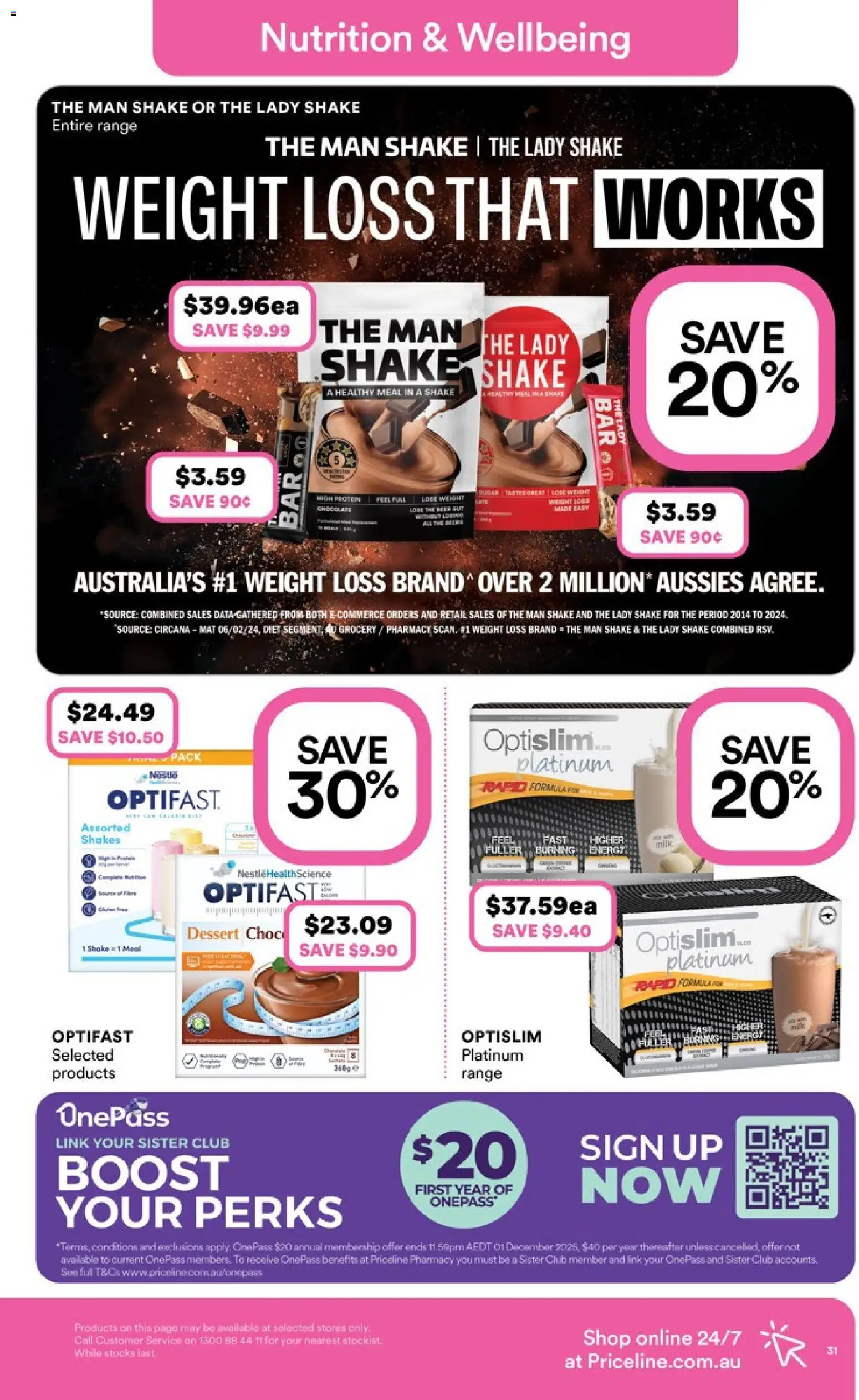 Priceline Pharmacy catalogue - valid from 13.11.2025 | Page: 31 | Products: Milk, Beer, Weight loss, Weight