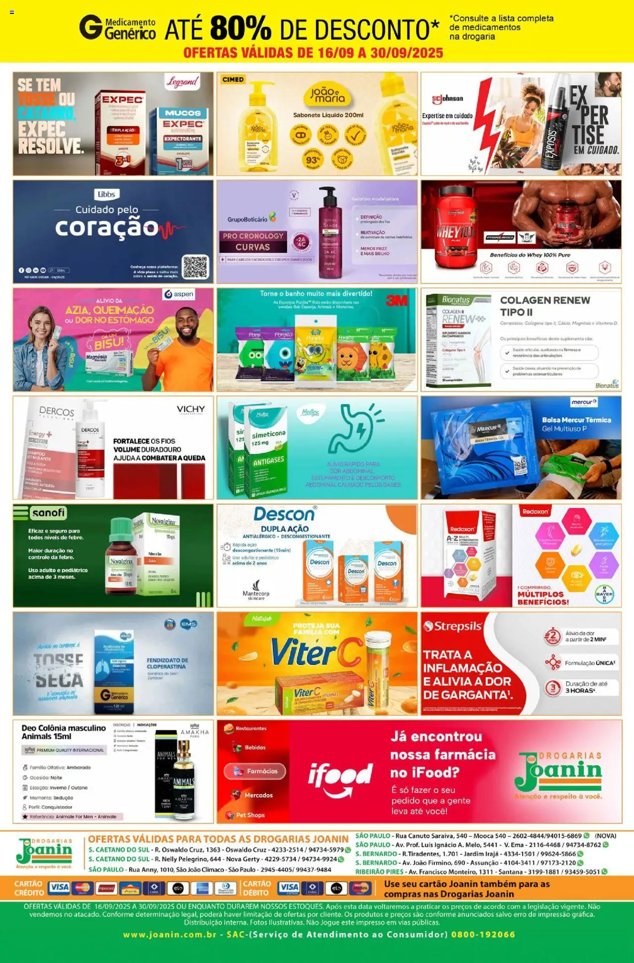Supermercados Joanin Folheto - válido de 16.09.2025 | Página: 2 | Produtos: Shampoo, Envelope, Xarope, Bolsa