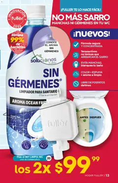 Vista previa de Fuller campaña 18 2025, nuevo folleto de la tienda, válido en México a partir del 10.12.2025 | Página: 14 | Productos: Espuma, Limpiador, Té, Baño