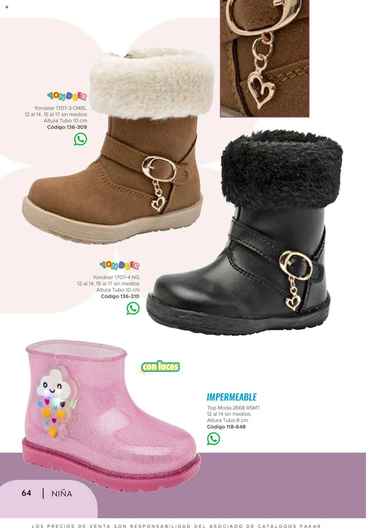 Nuevas ofertas de SC Pakar válidas en toda la República Mexicana desde el 24.07.2025. ¡Encuentra las mejores ofertas en SC Pakar - Catálogo Nina otoño / invierno! | Página: 64 | Productos: Top