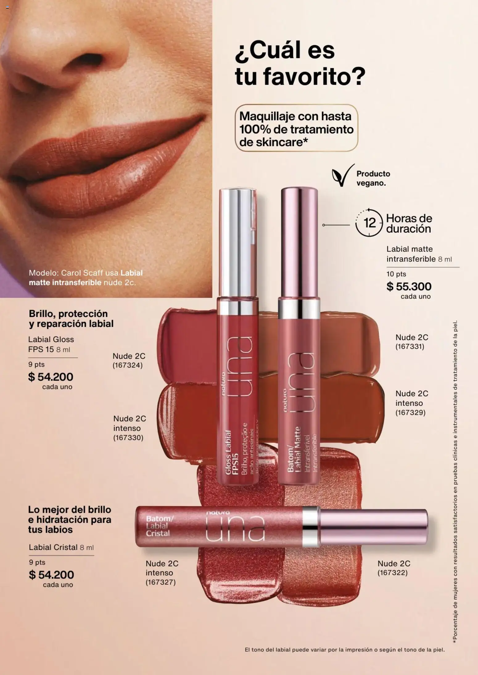 Natura revista - valida desde el 02.01.2026 | Página: 61 | Productos: Brillo, Maquillaje