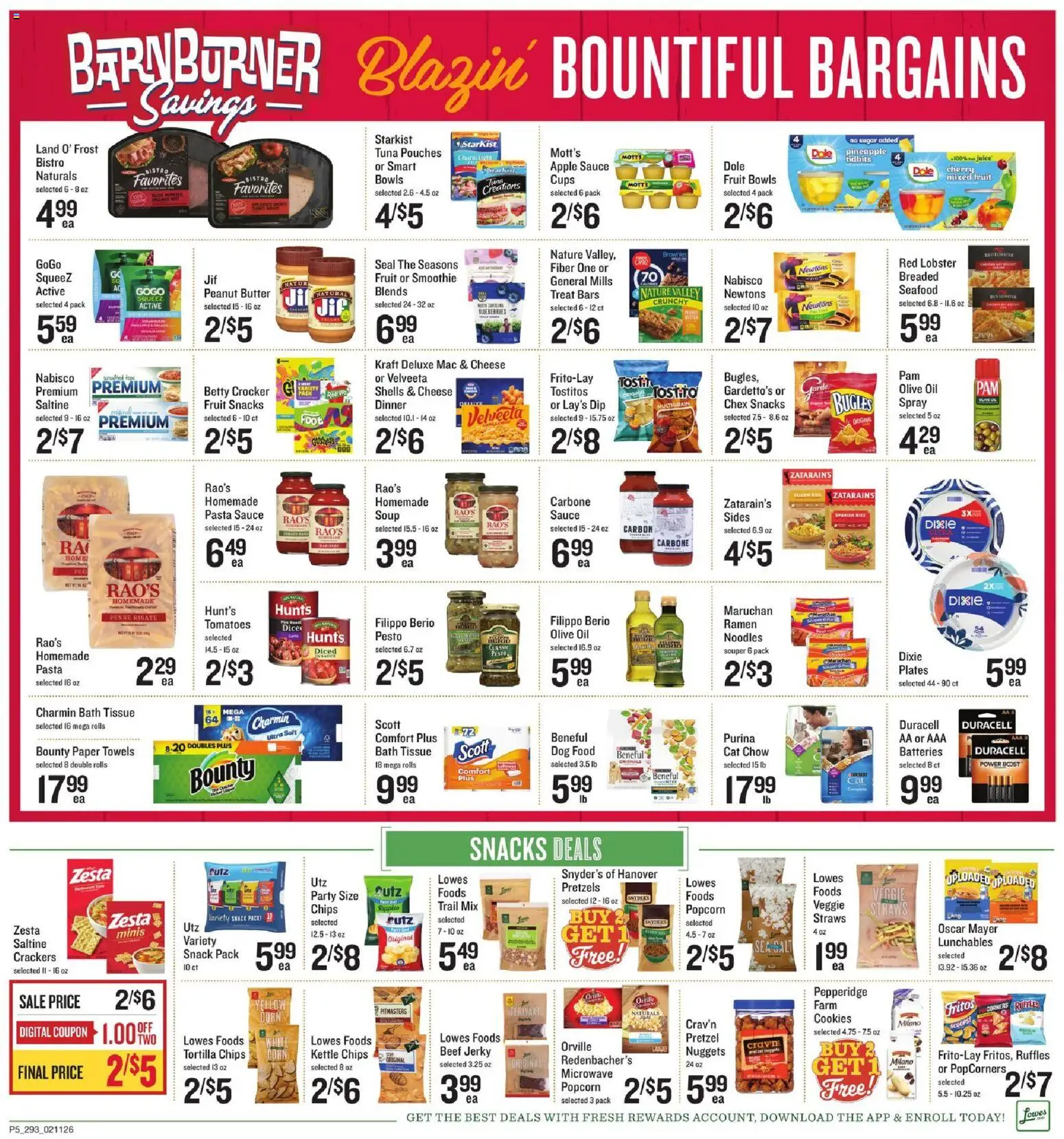 Lowes Foods Weekly Ad - SC - valid from 11.02.2026 | Page: 8 | Products: Oil, Rice, Beef, Pasta
