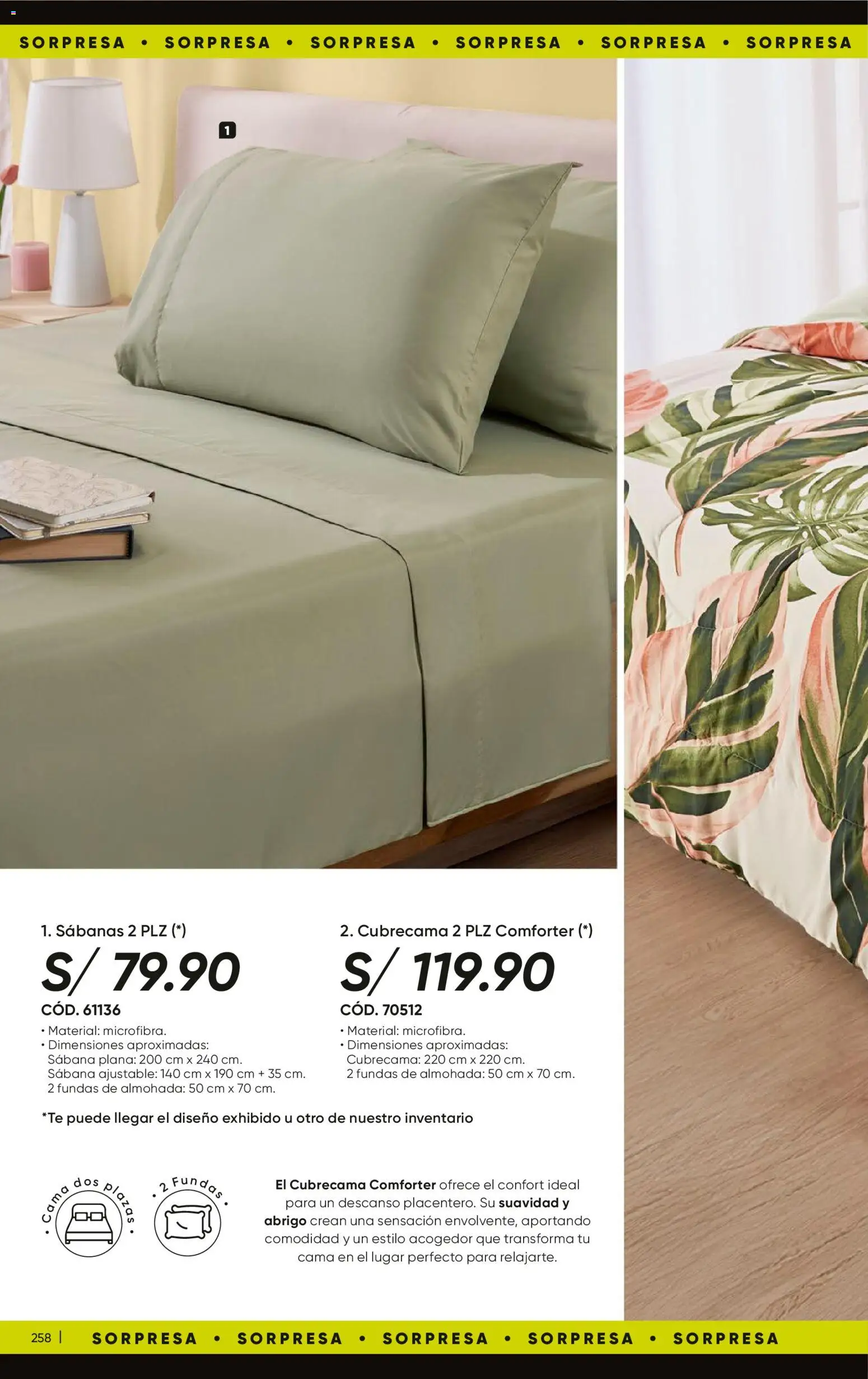 Catálogo Azzorti válido desde 09.03.2026 | Página: 260 | Productos: Cama, Almohada, Abrigo