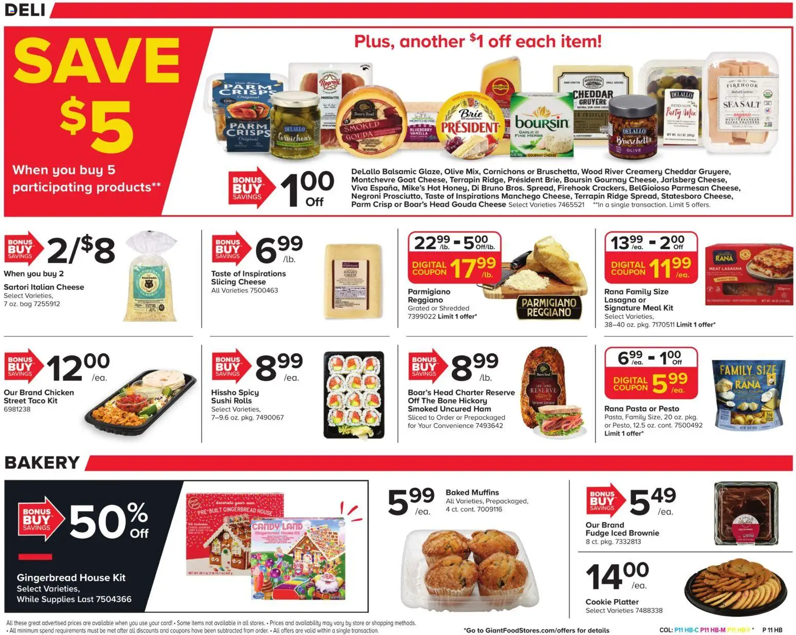 Giant Weekly Ad - valid from 12.12.2025 | Page: 12 | Products: Cheese, Pasta, Salt, Bag