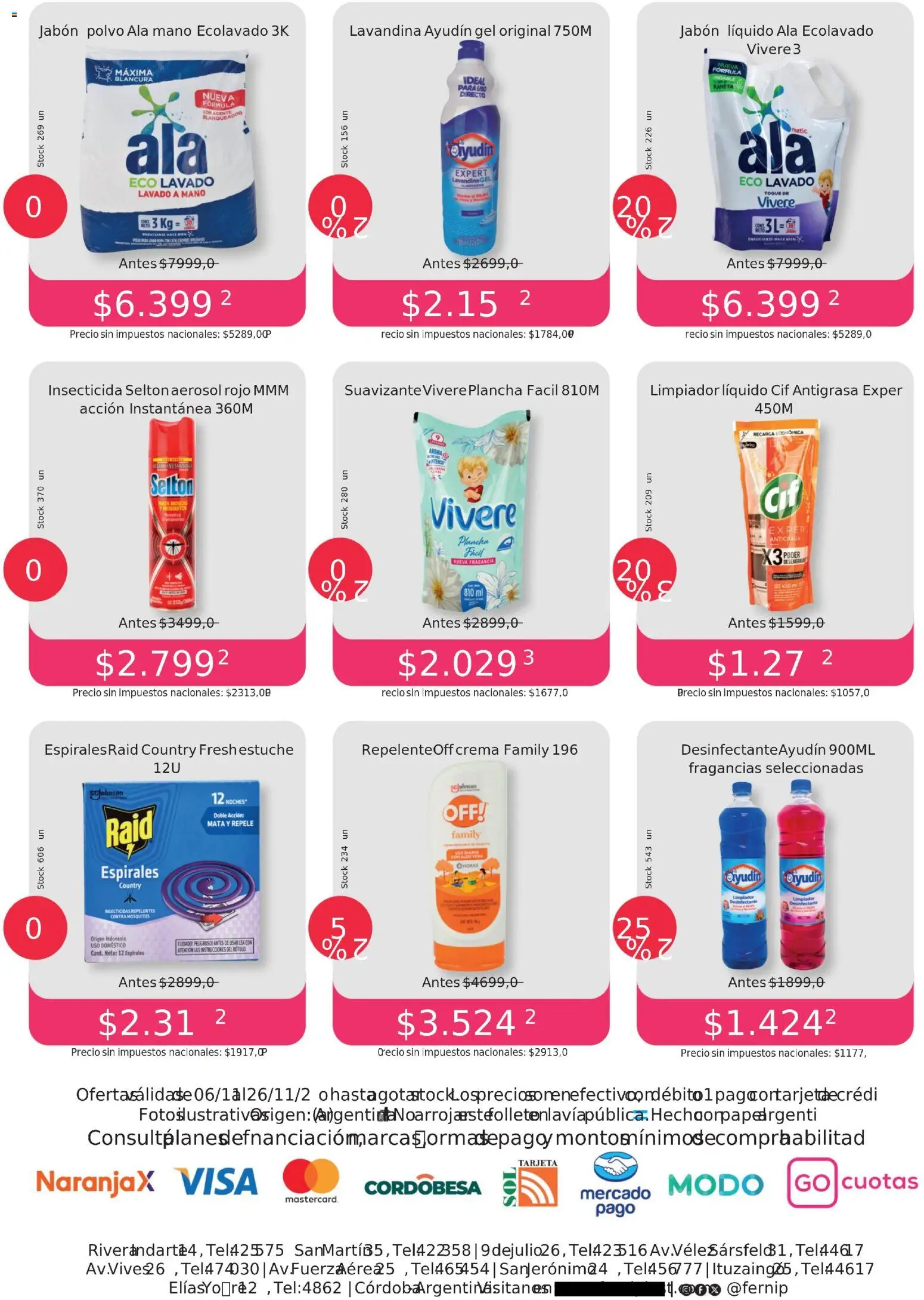 Ferniplast catálogo │ válido desde el 06.11.2025 | Página: 8 | Productos: Mata moscas, Fragancia, Limpiador, Crema