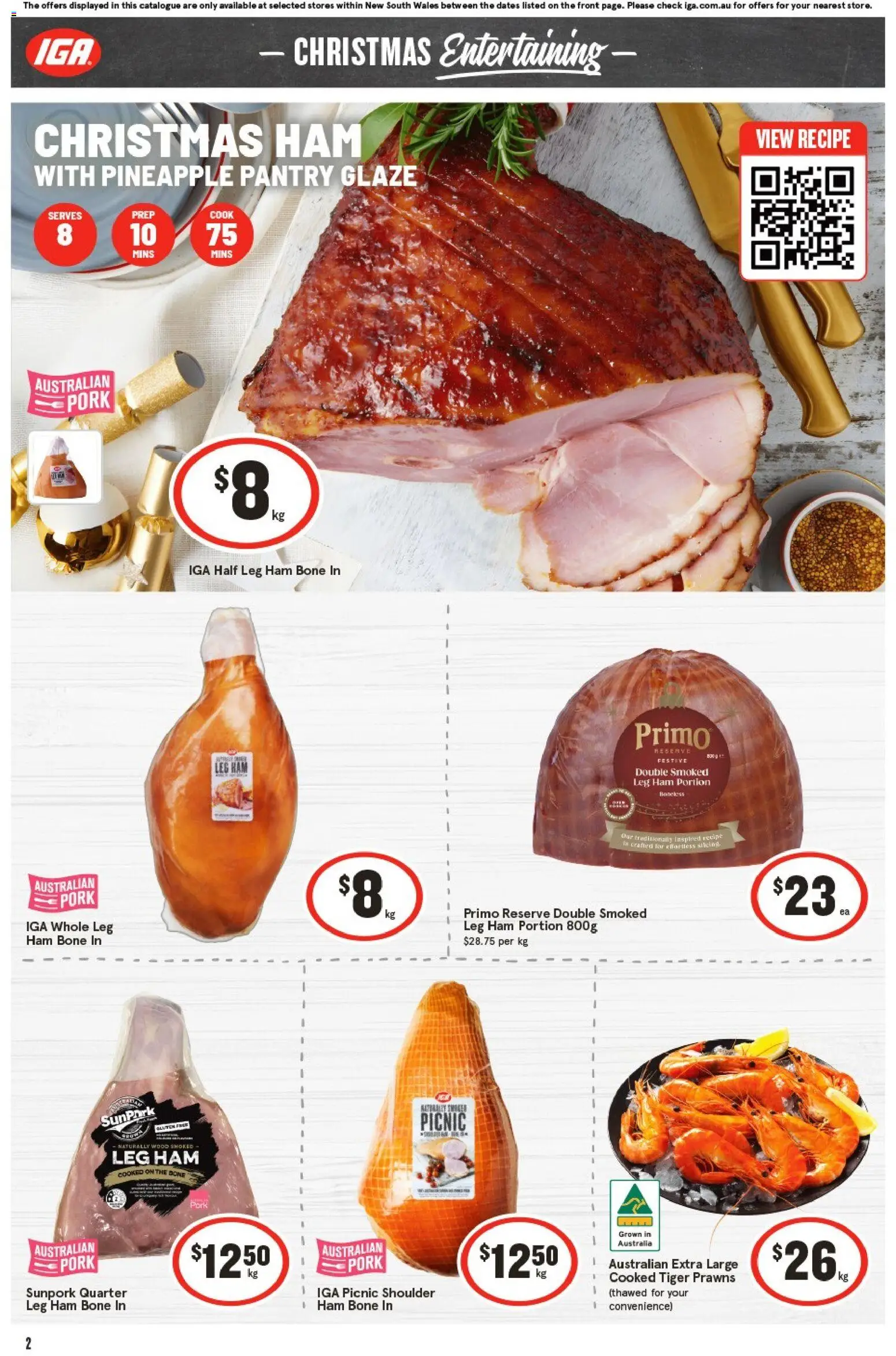 IGA catalogue - valid from 29.10.2025 | Page: 5 | Products: Ham, Pork, Pineapple, Prawns