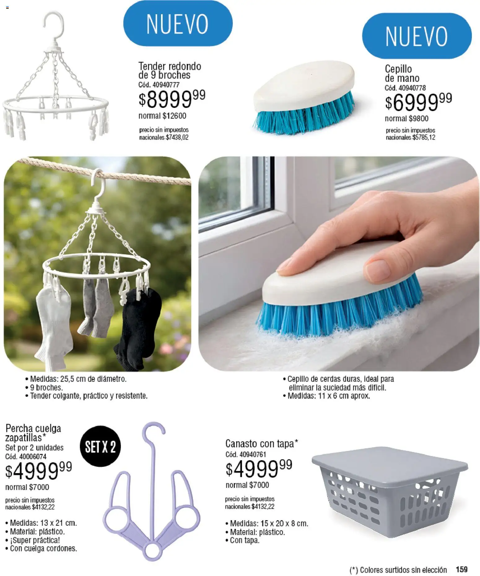 Millanel - Catálogo │ válido desde el 30.03.2026 | Página: 159 | Productos: Tender, Percha, Cepillo, Zapatillas