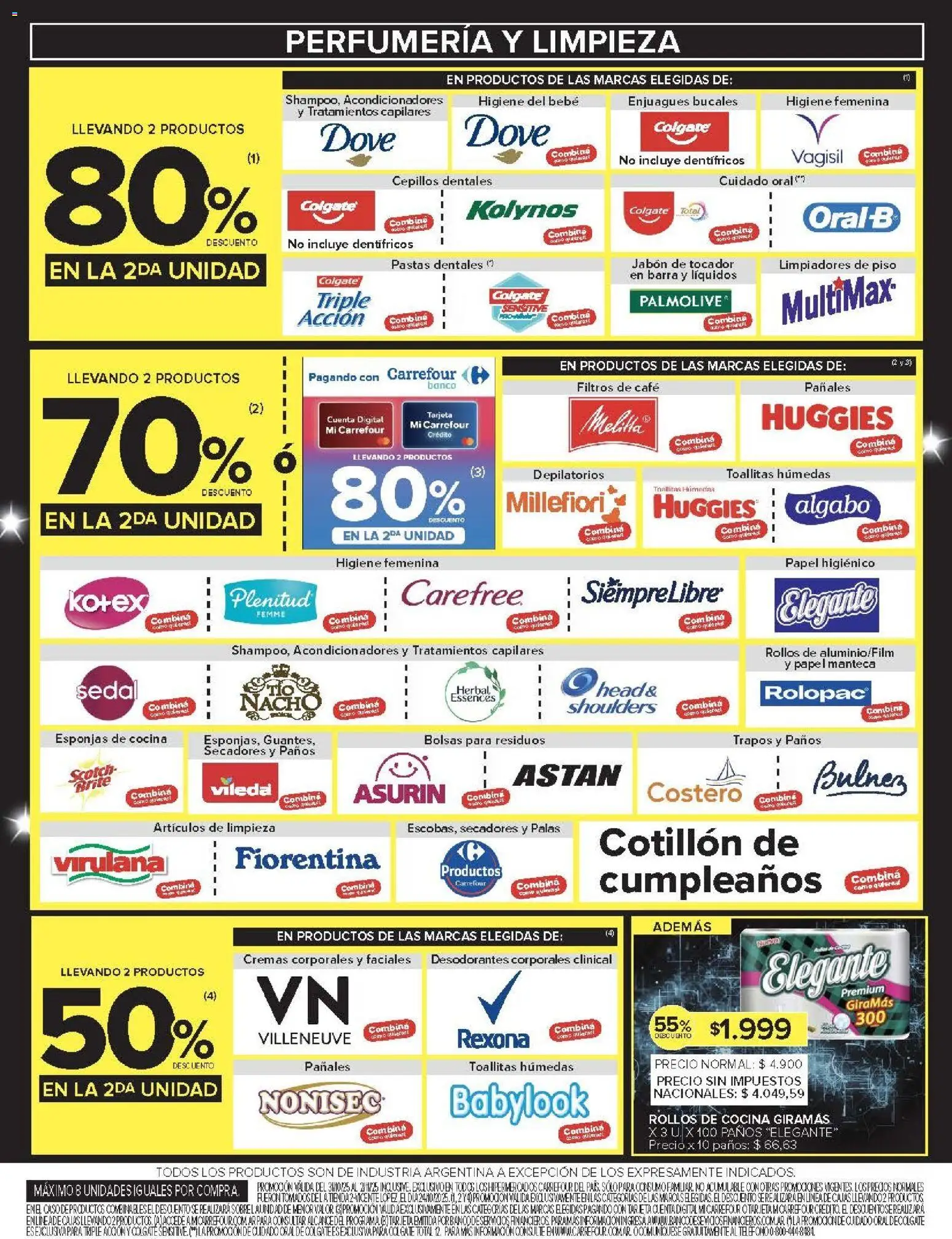 Carrefour ofertas │ válido desde el 31.10.2025 | Página: 8 | Productos: Teléfono, Cocina, Banco, Pañales