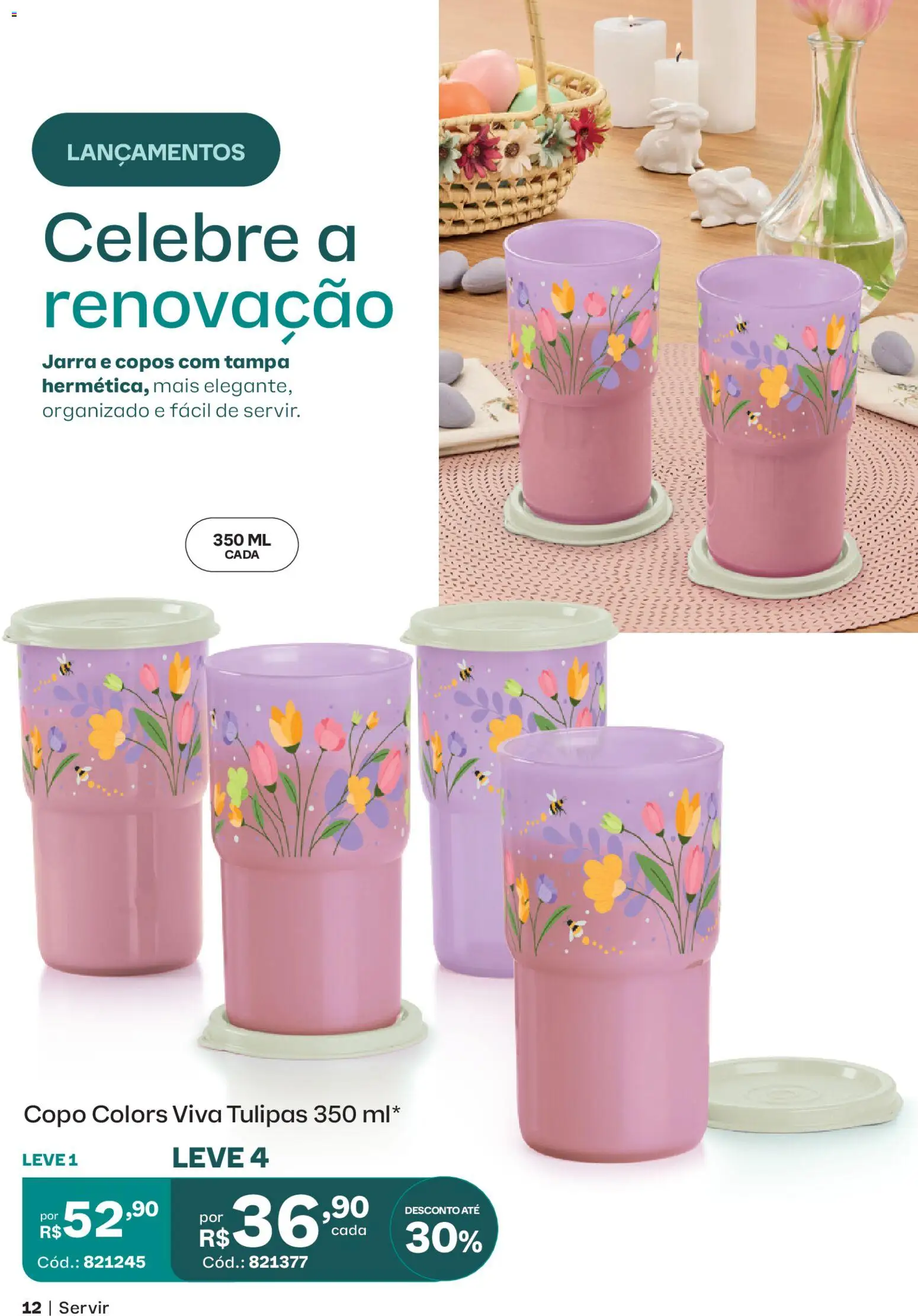 Tupperware Folheto - válido de 01.03.2026 | Página: 12 | Produtos: Jarra, Copos