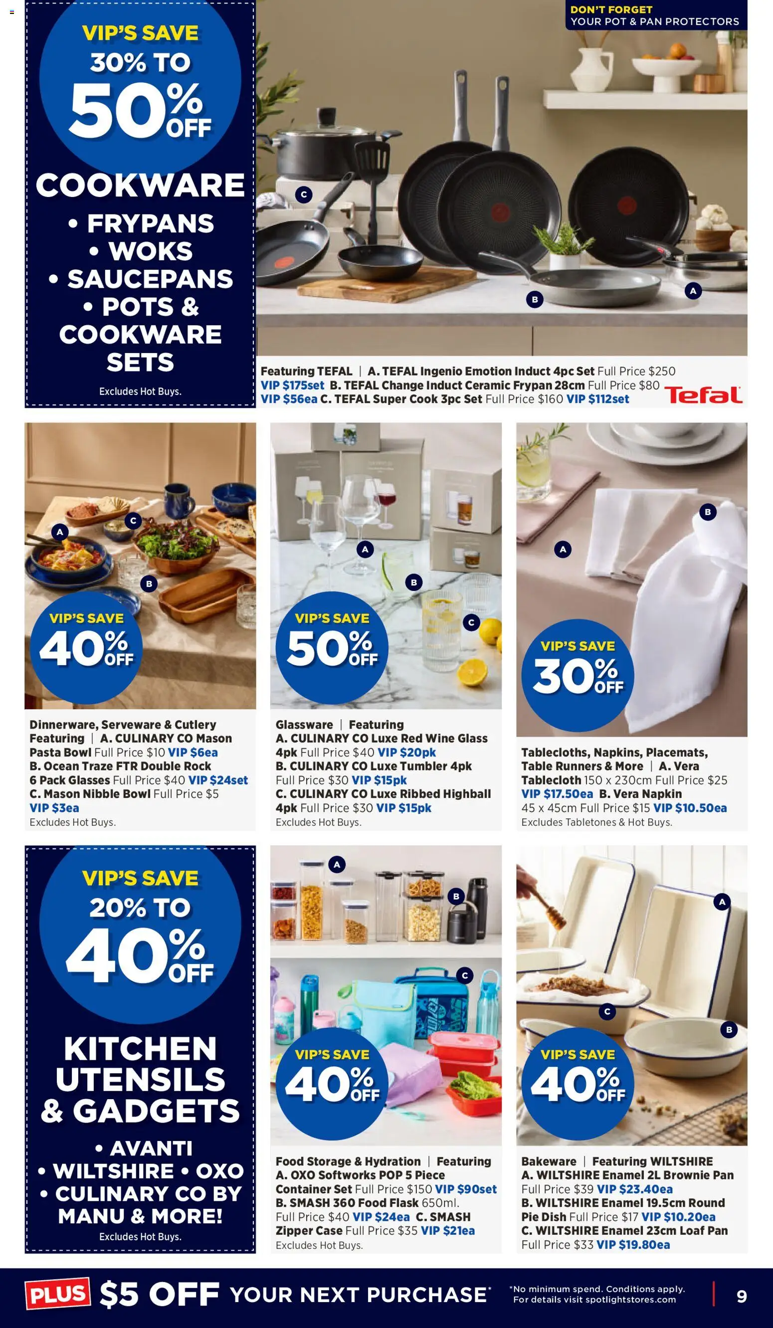 Spotlight catalogue - valid from 11.02.2026 | Page: 9 | Products: Cutlery, Glassware, Wine, Cookware