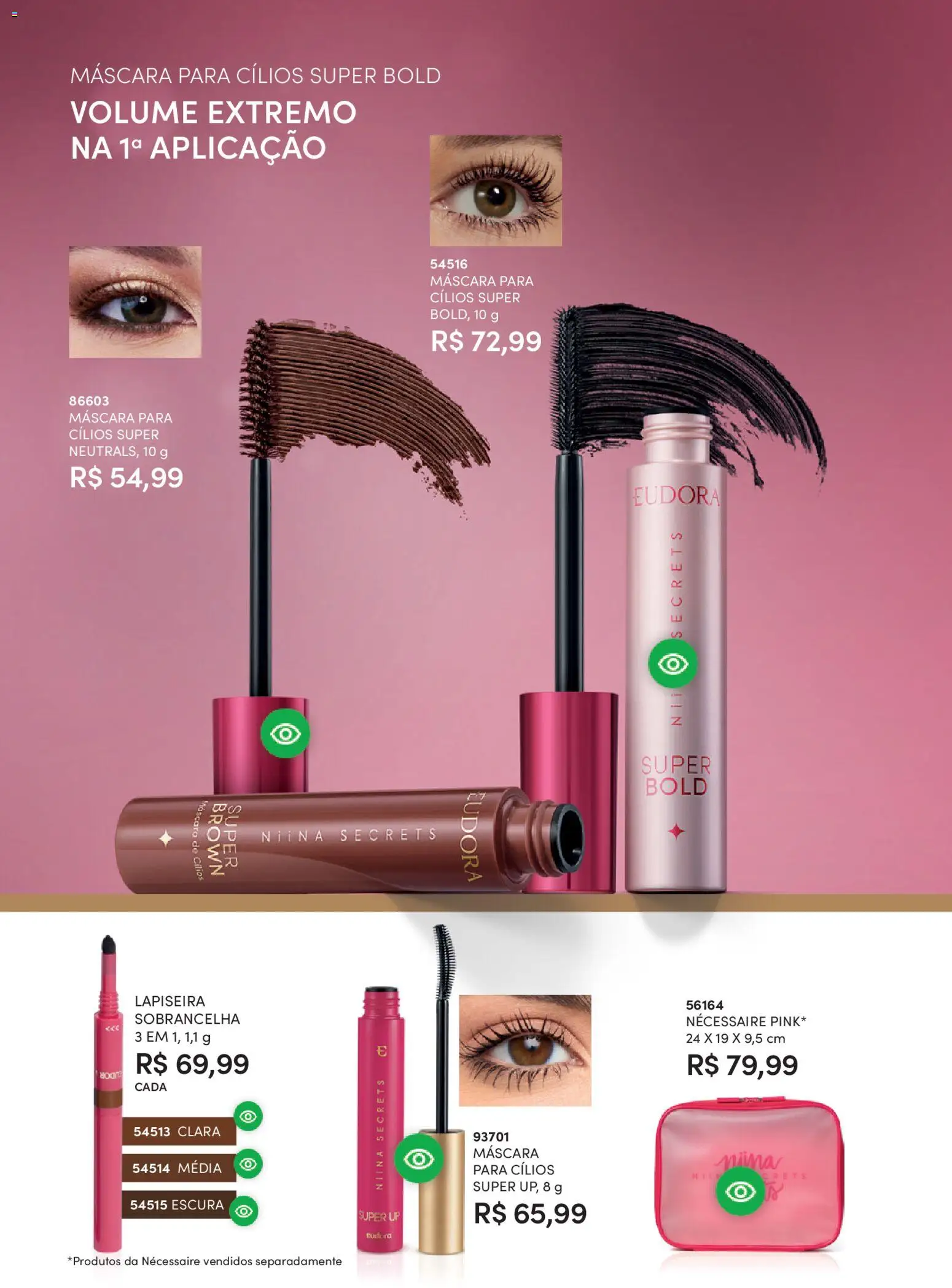 Eudora Folheto - válido de 17.12.2025 | Página: 103 | Produtos: Máscara para cílios, Lapiseira, Necessaire