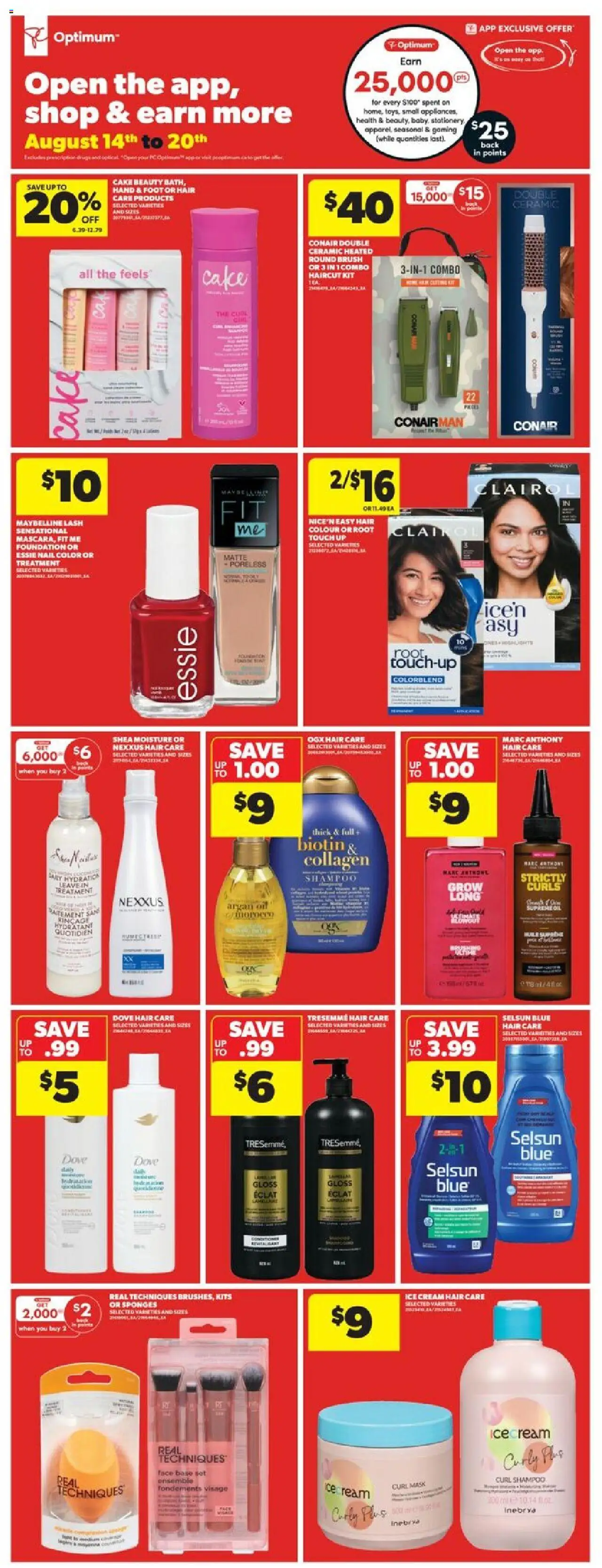 Real Canadian Superstore flyer valid from 14.08.2025 | Page: 23 | Products: Brush, Shampoo, Mask