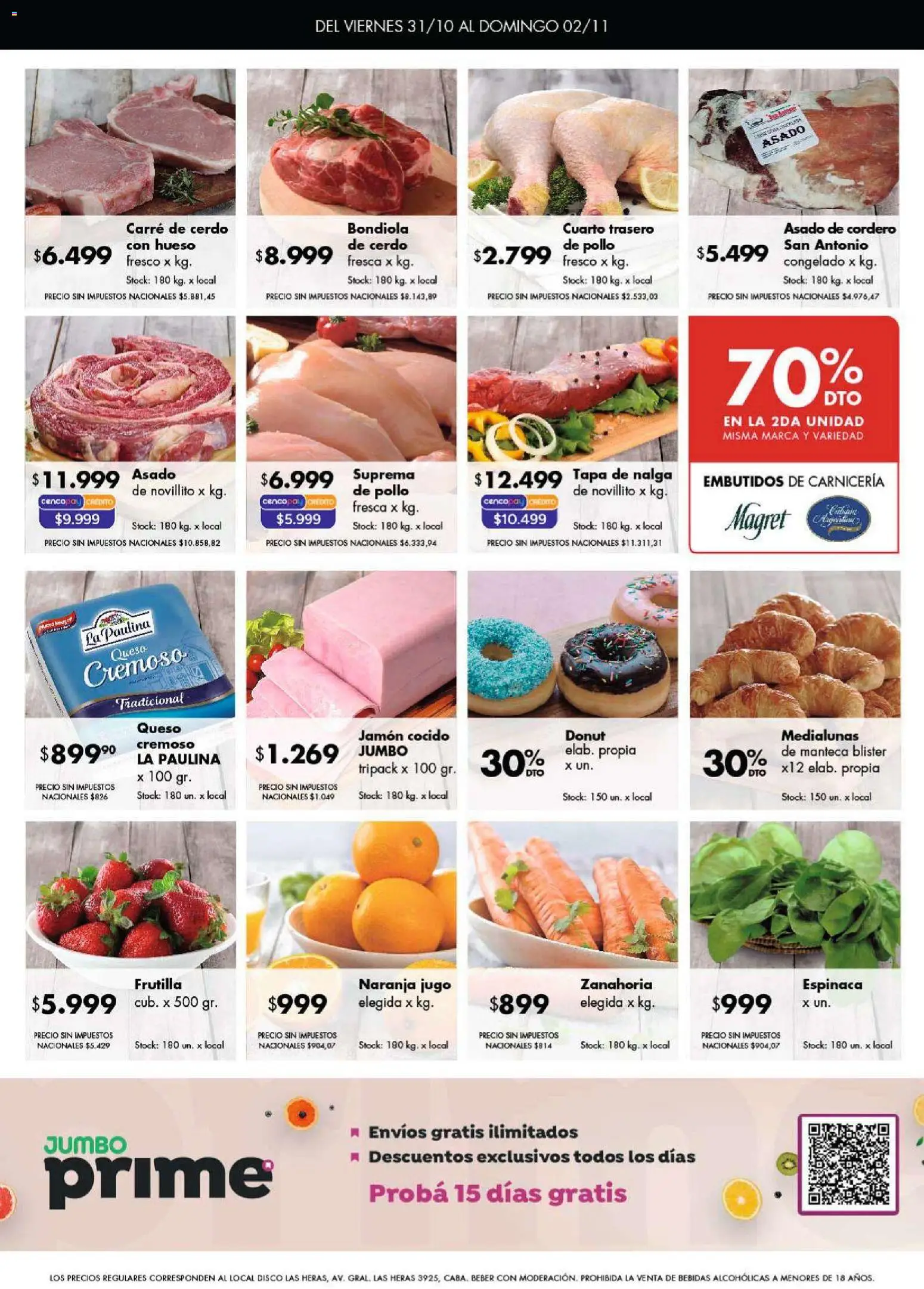 Disco ofertas │ válido desde el 31.10.2025 | Página: 7 | Productos: Frutilla, Jamón cocido, Manteca, Jugo