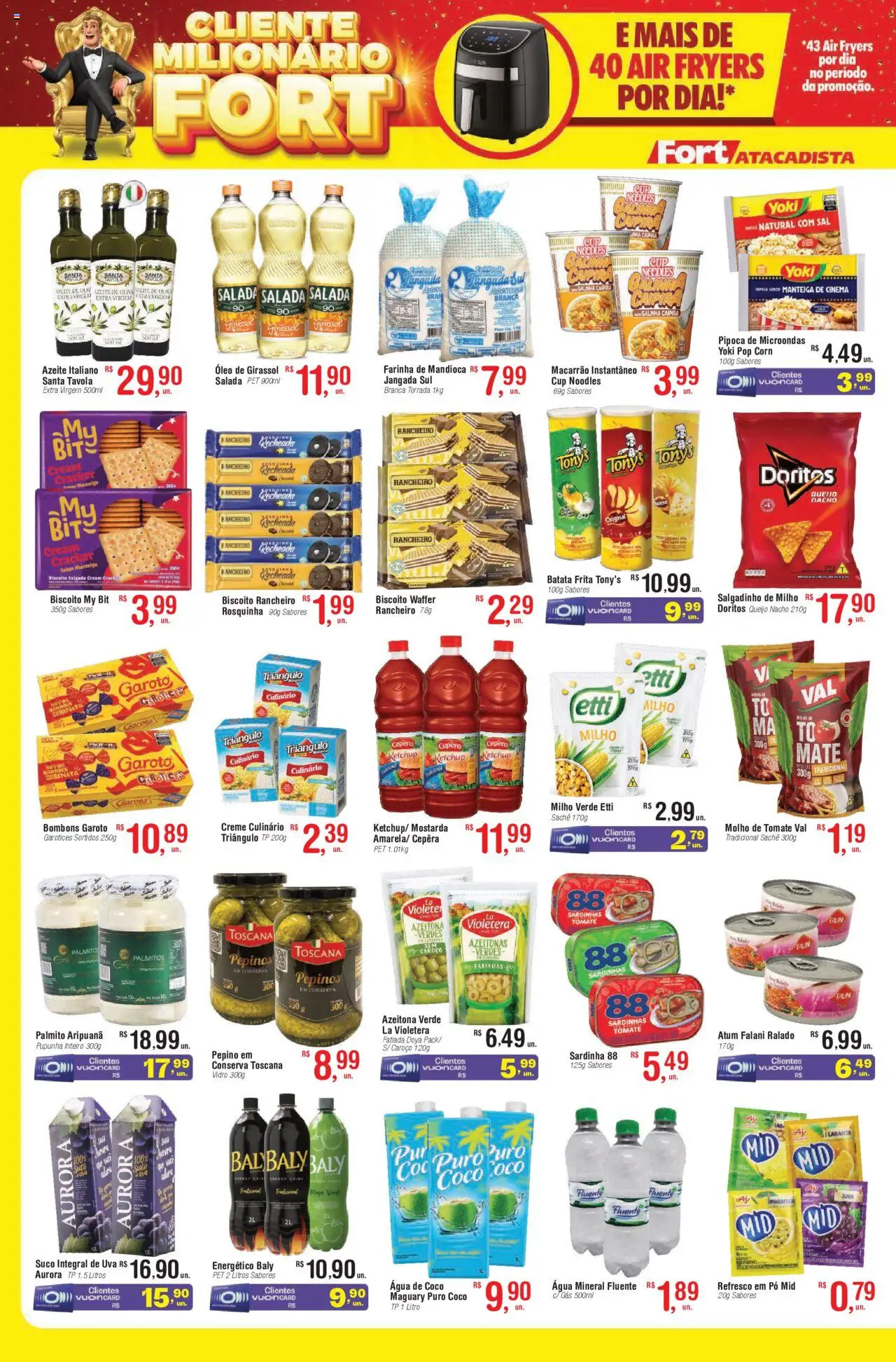 Fort Atacadista Folheto - válido de 04.08.2025 | Página: 2 | Produtos: Biscoito, Milho verde, Salada, Batata frita