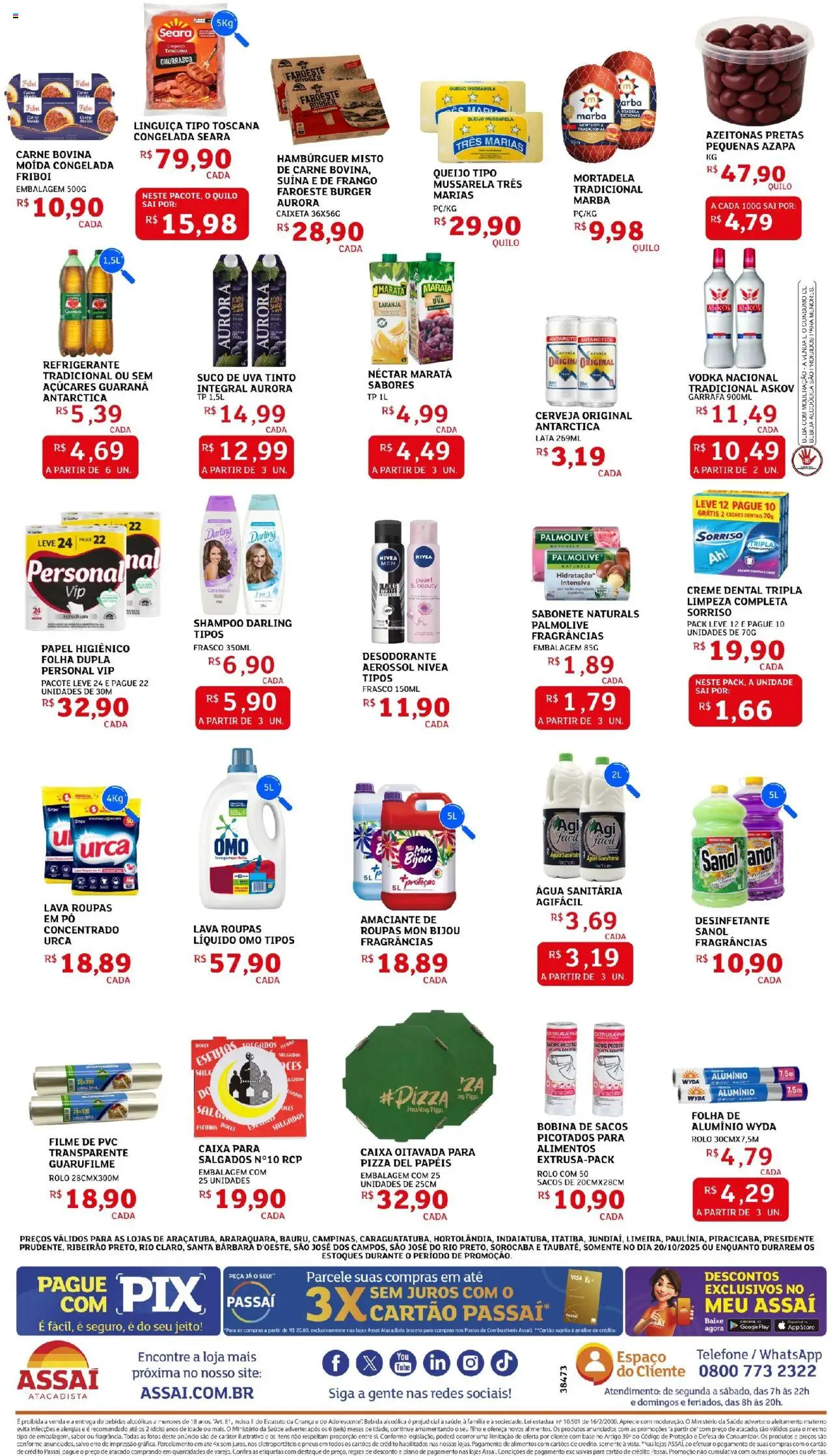 Assaí Atacadista Folheto - válido de 20.10.2025 | Página: 2 | Produtos: Shampoo, Creme, Telefone, Creme dental