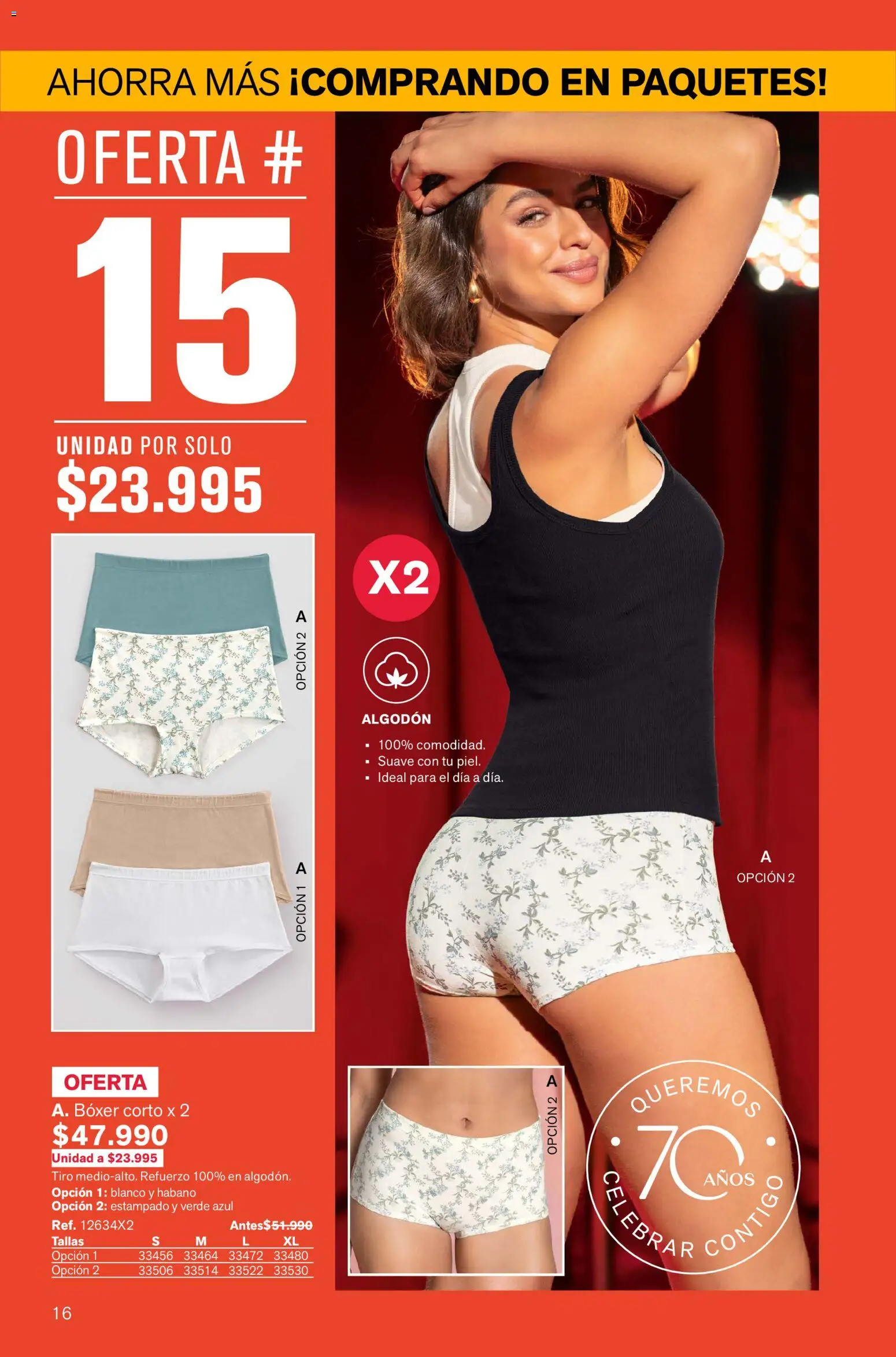 Leonisa revista - valida desde el 02.01.2026 | Página: 16 | Productos: Algodón