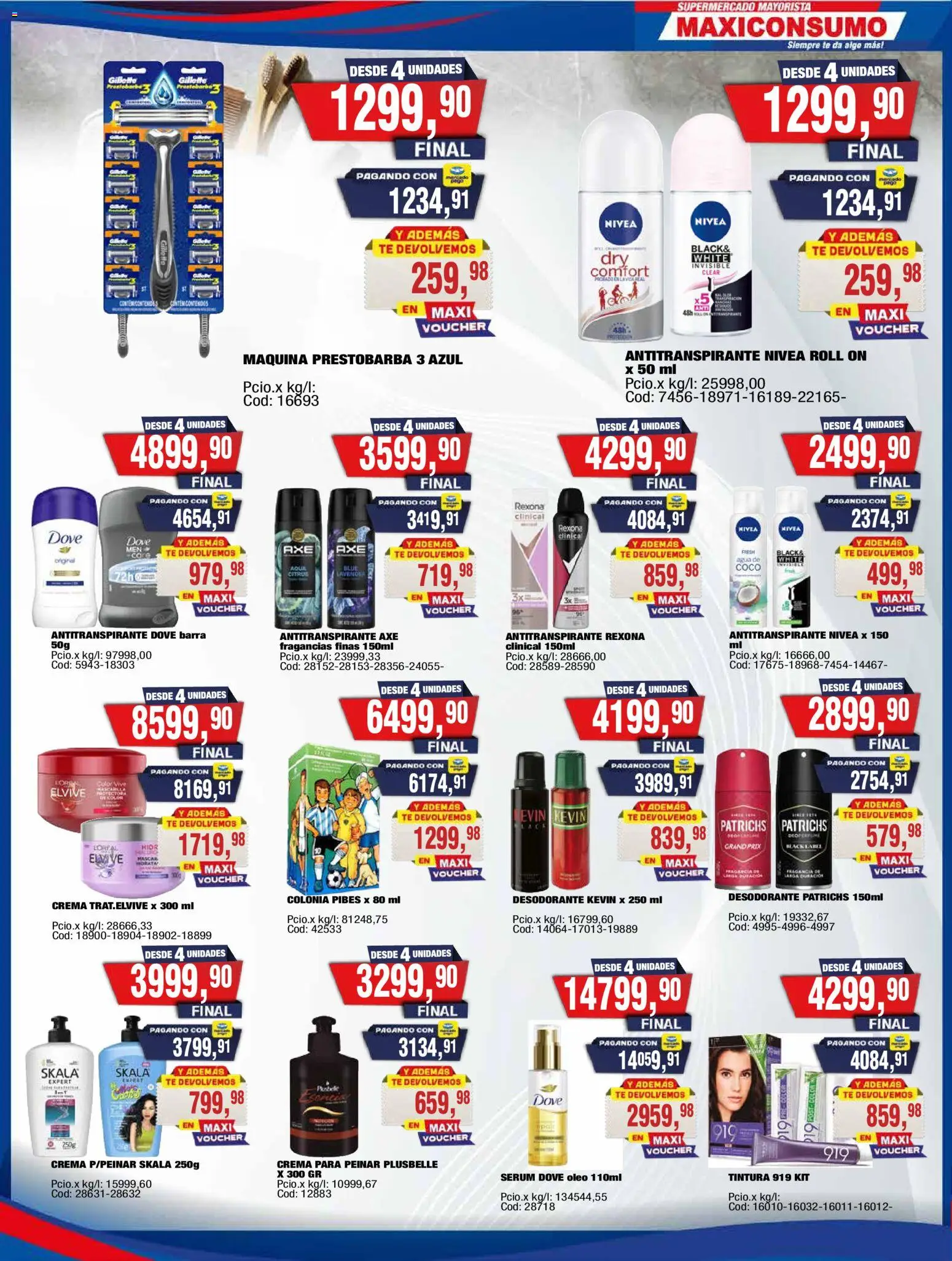 Maxiconsumo ofertas │ válido desde el 23.03.2026 | Página: 28 | Productos: Antitranspirante, Agua, Té, Crema