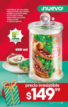 Vista previa de Fuller campaña 15 2025, nuevo folleto de la tienda, válido en México a partir del 29.10.2025 | Página: 19 | Productos: Galletas, Cocina, Mesa