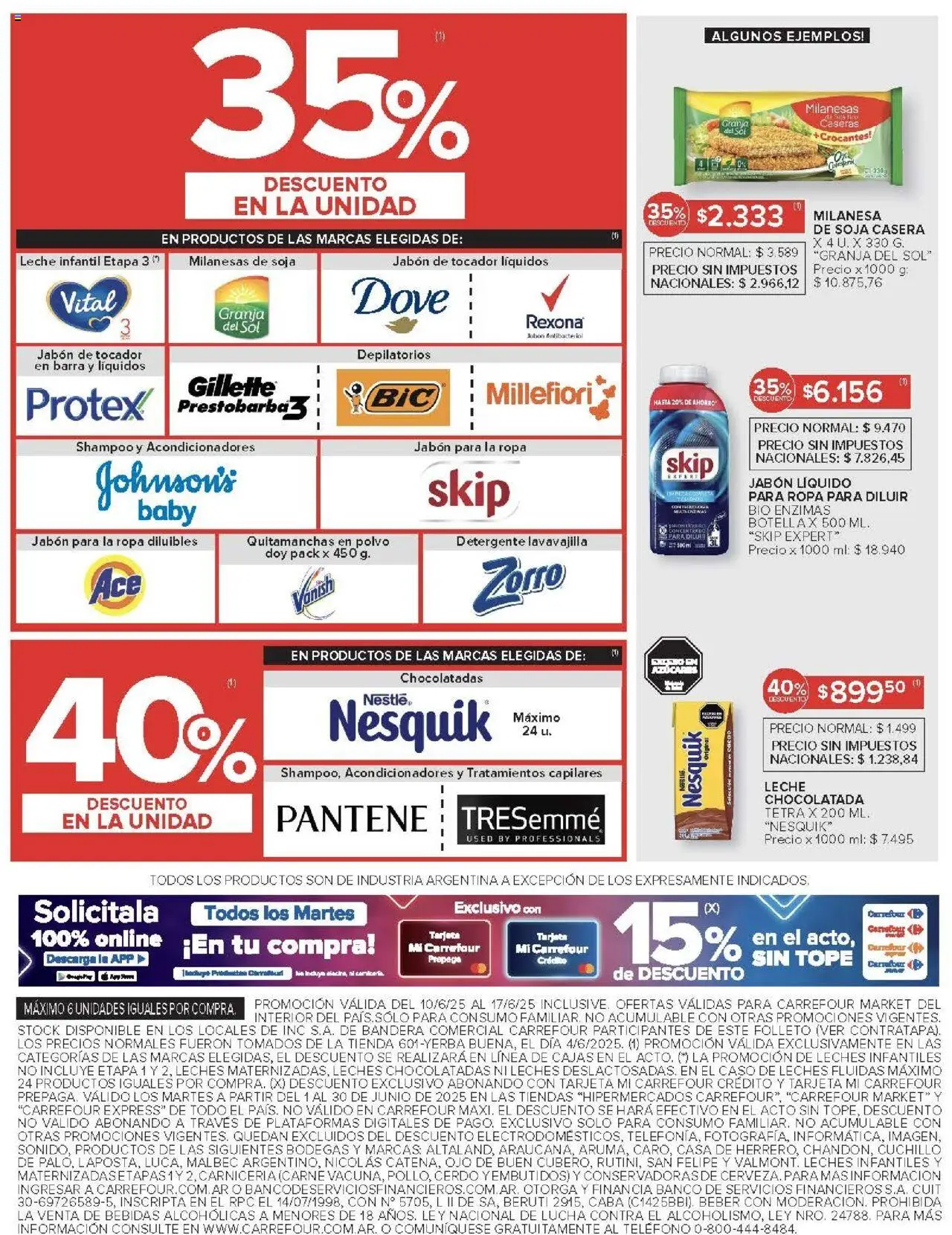 Carrefour Market catálogo - Córdoba │ válido desde el 10.06.2025 | Página: 7 | Productos: Polvo, Jabón, Detergente, Cerdo