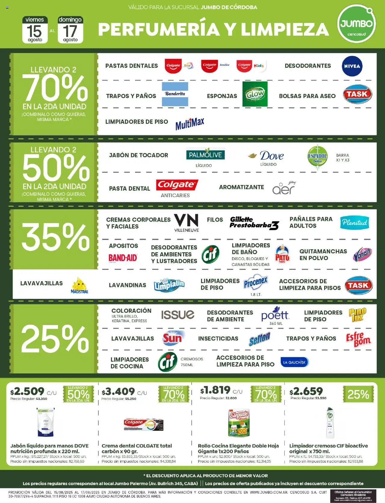 Jumbo - Ofertas | Córdoba │ válido desde el 15.08.2025 | Página: 6 | Productos: Cocina, Lavavajillas, Baño, Limpiador