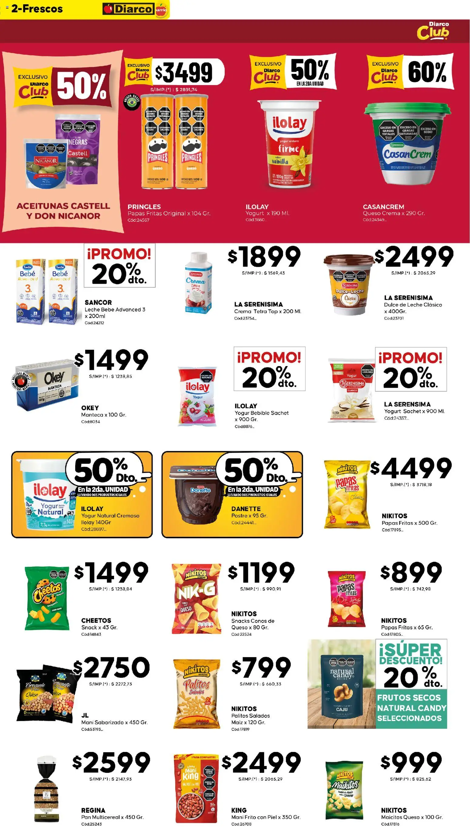 Diarco - Ofertas Diarco Barrio │ válido desde el 02.02.2026 | Página: 2 | Productos: Frutilla, Aceitunas, Leche, Papas fritas