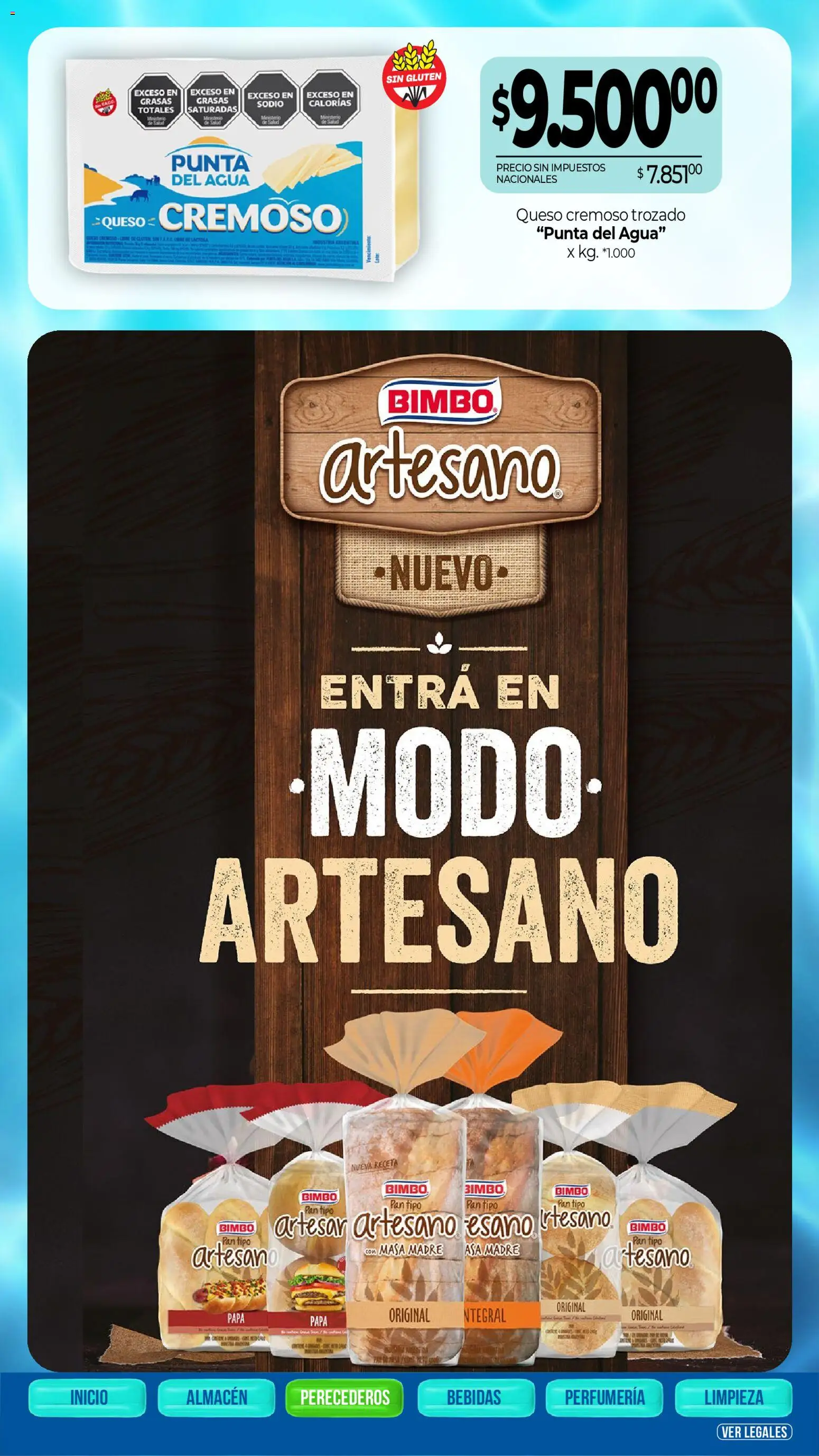 La Anonima catálogo │ válido desde el 15.01.2026 | Página: 17 | Productos: Papa, Agua, Queso, Pan